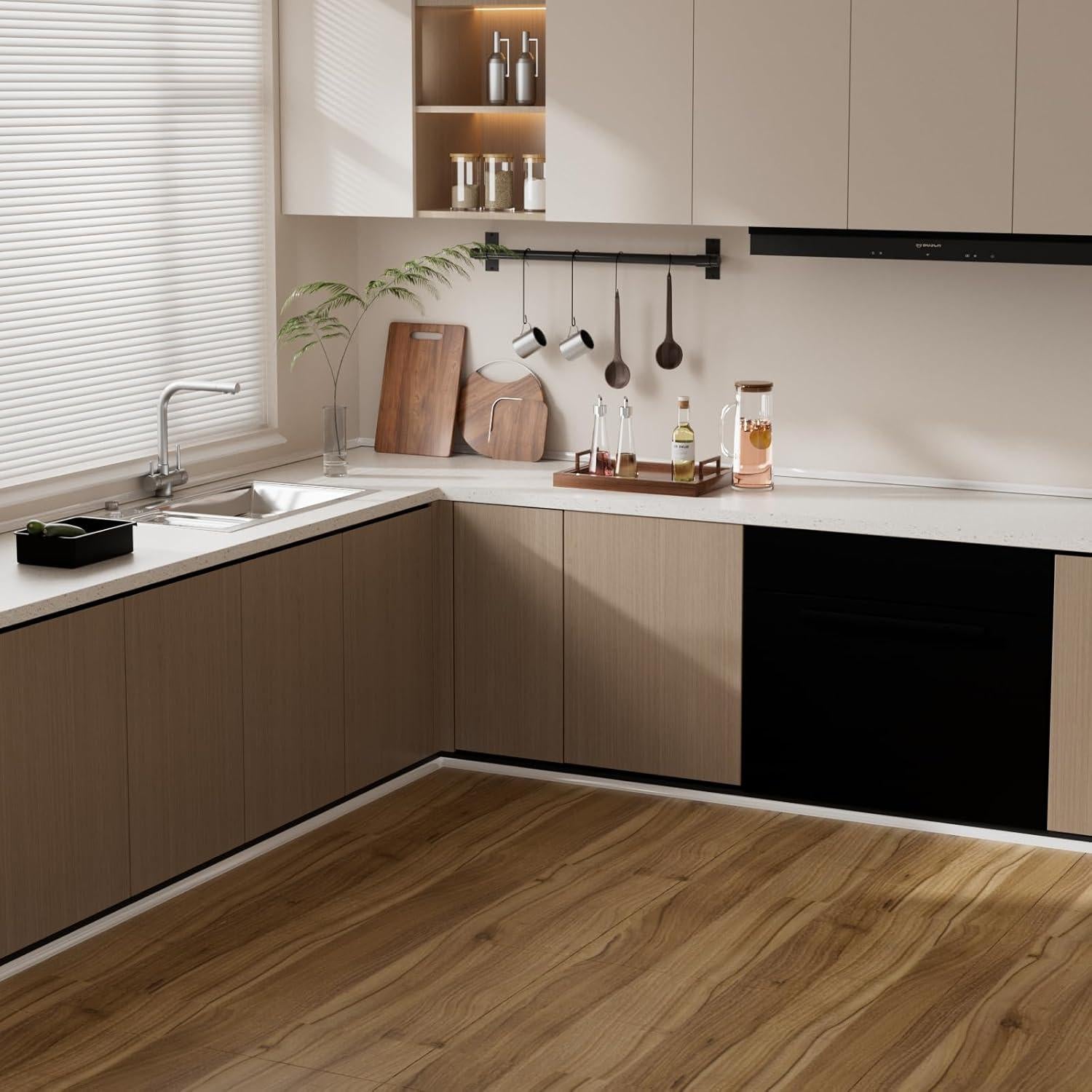 Moldura Flexible de Silicona KAYLEINSTER 12m Blanca Peel and Stick