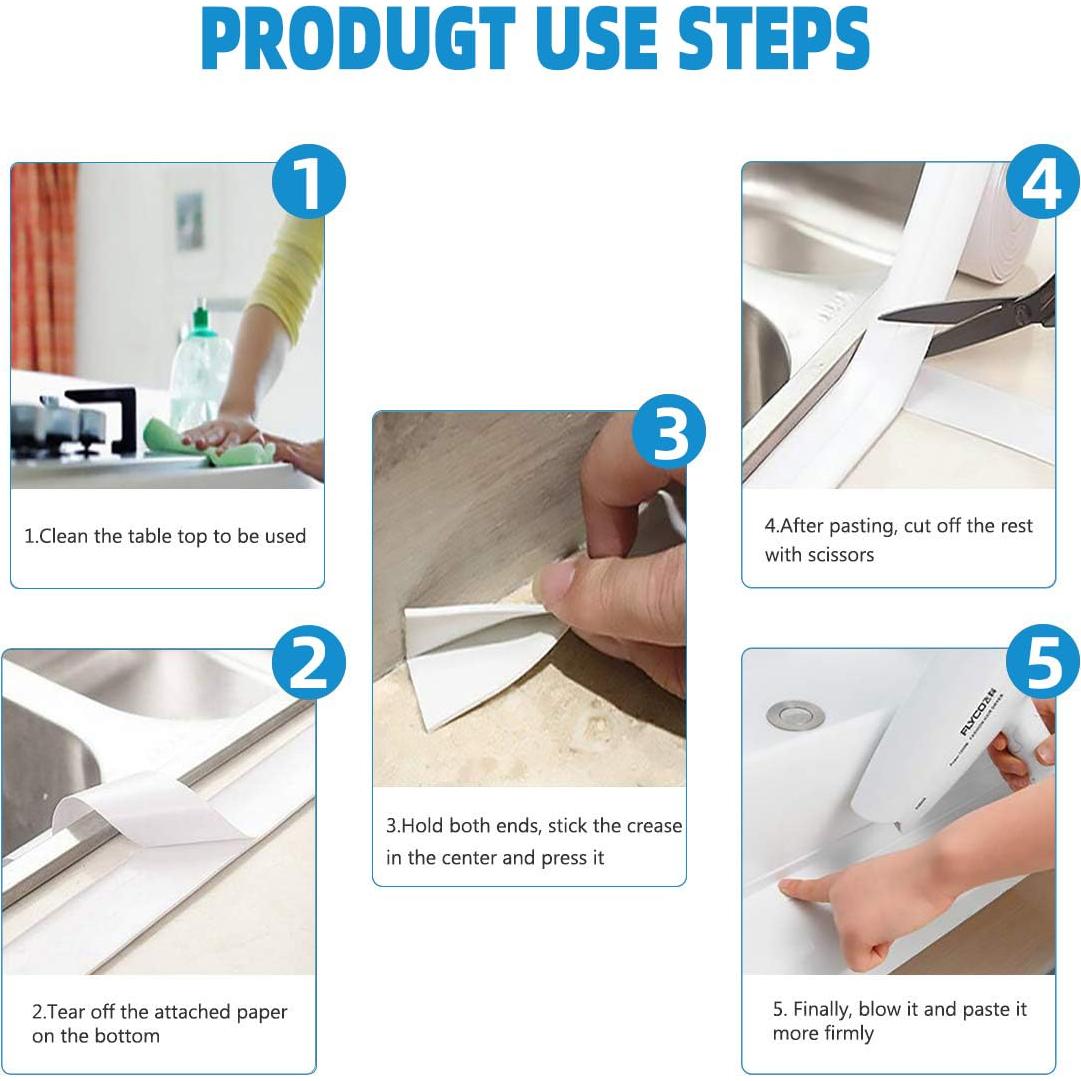 Cinta de Calafateo Blanca BELIEFLUO 3.2m Impermeable