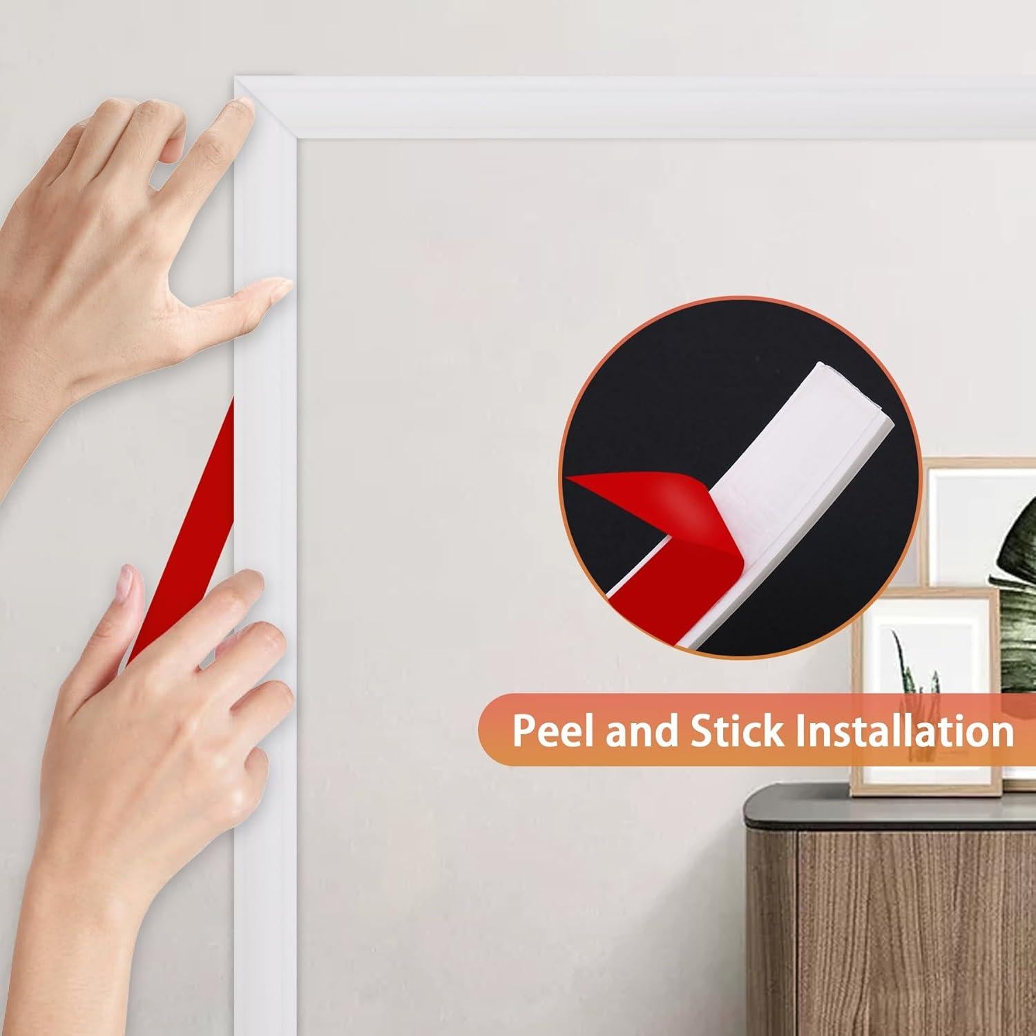 Riel de Silla Autoadhesivo TPE QDYMXUN 299.72 cm x 2.01 cm