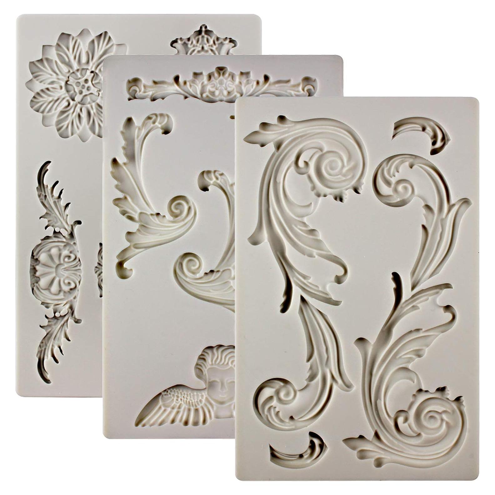 Moldes de Silicona FUNSHOWCASE Barroco 3 Piezas para Pasteles