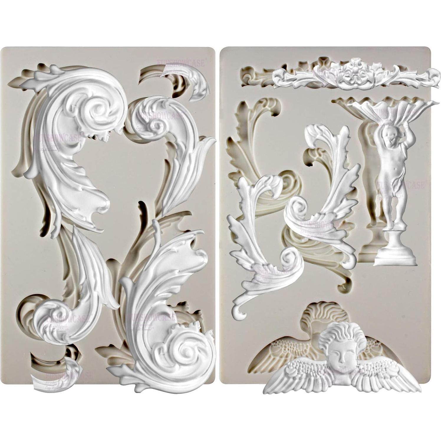 Moldes de Silicona FUNSHOWCASE Barroco 3 Piezas para Pasteles