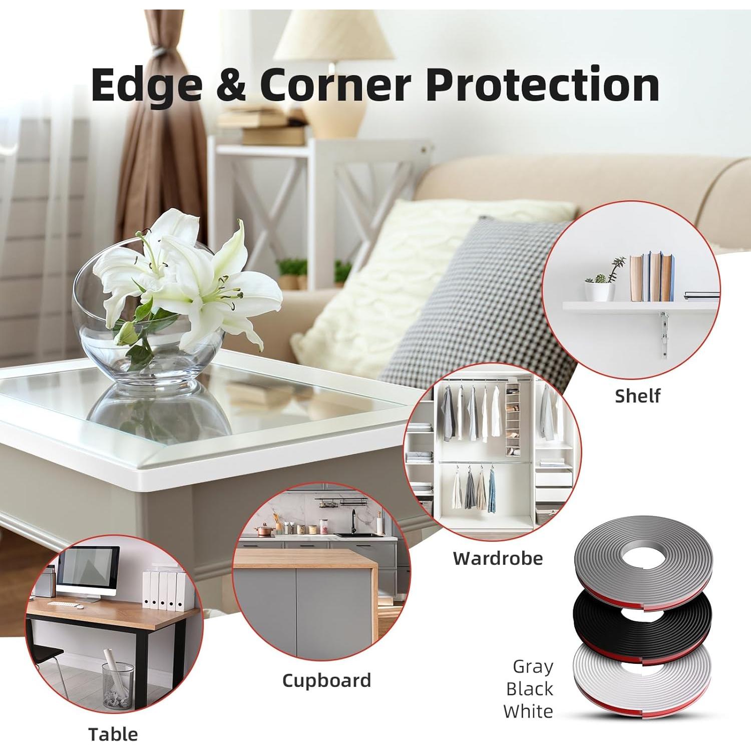 Banda de Bisel TPE Autoadhesiva Orgthin 20 pies Blanco