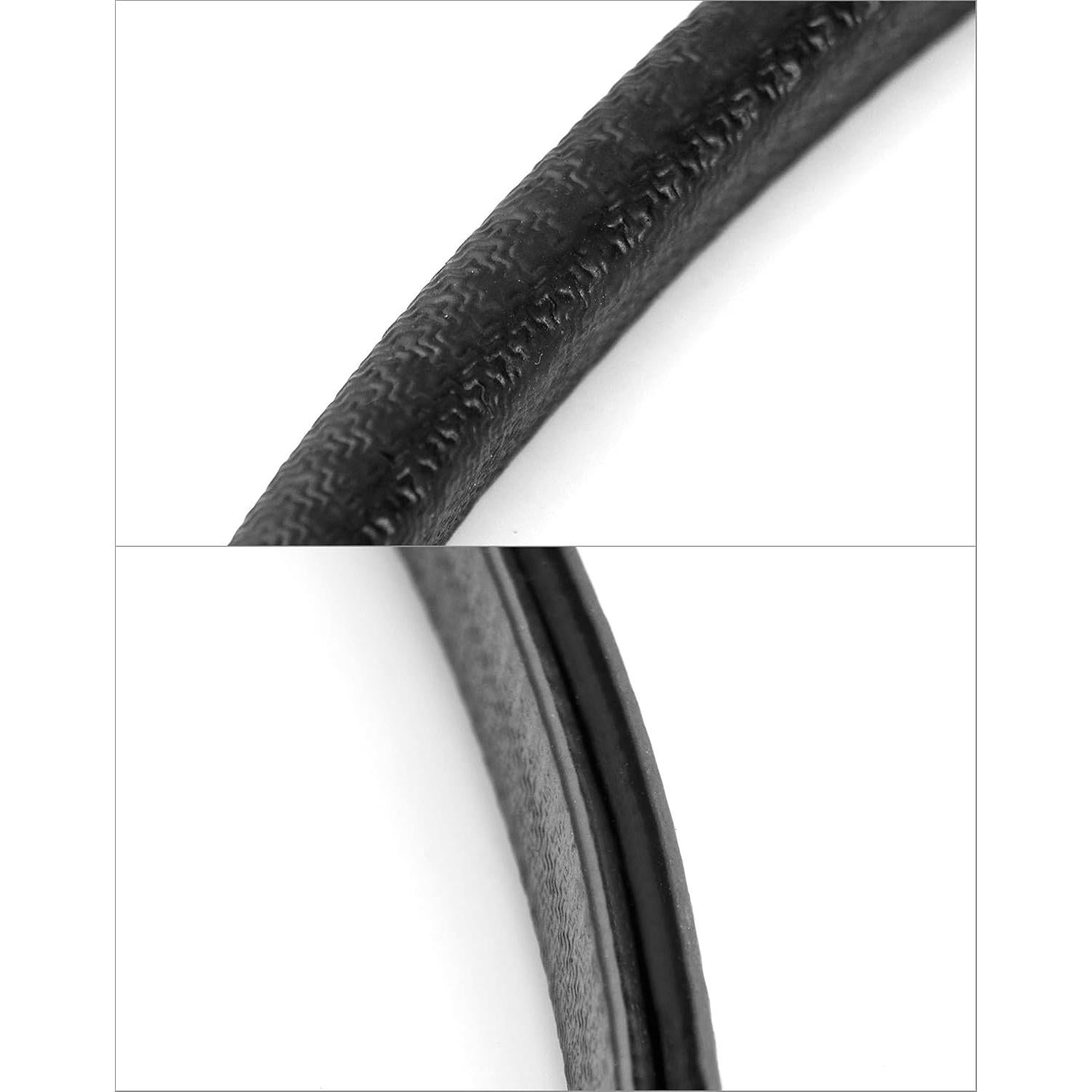 Tira de Sello de Bisel de Goma EPDM QWORK 15.24m Negra