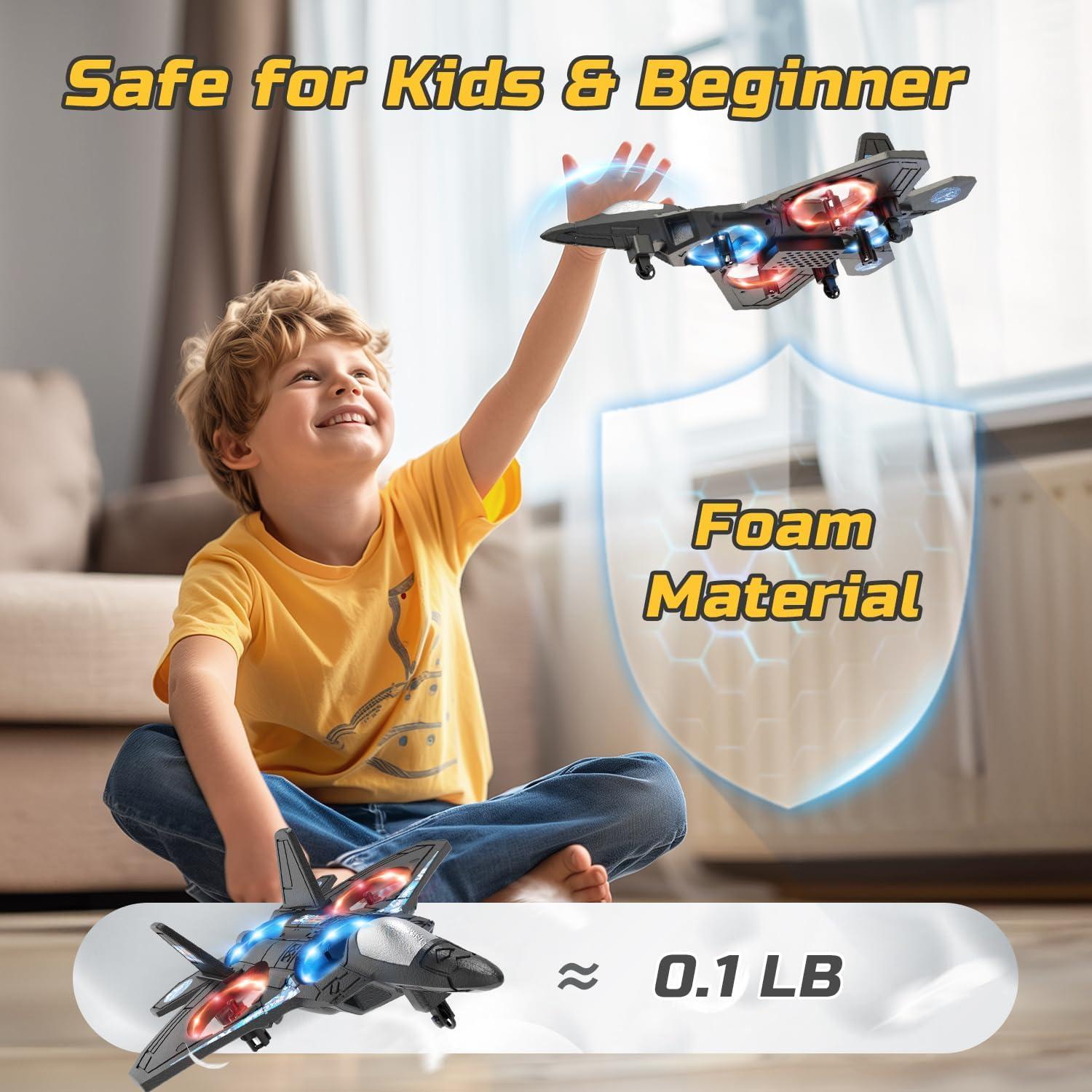 Dron RC HOLYFUN para Niños 25.4cm con 2 Baterías