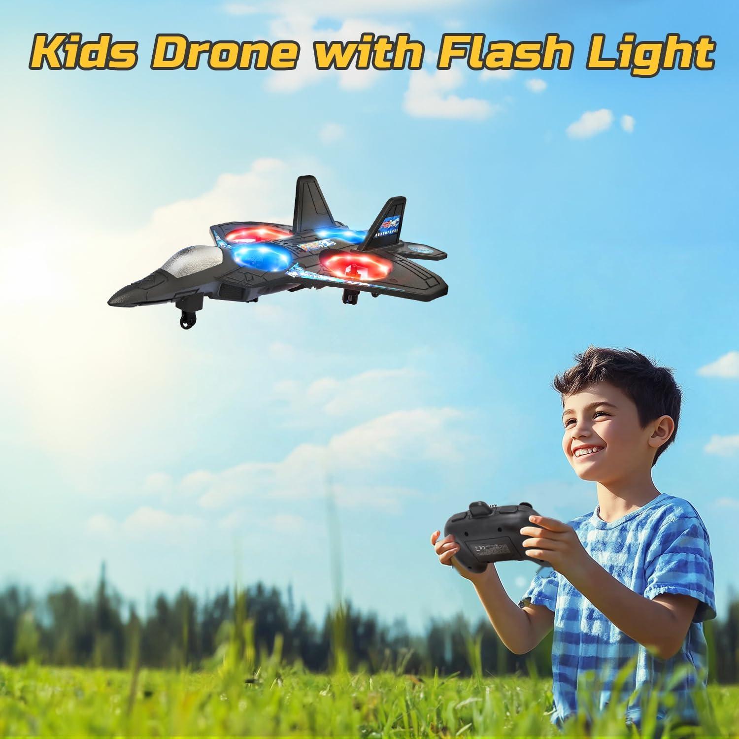 Dron RC HOLYFUN para Niños 25.4cm con 2 Baterías