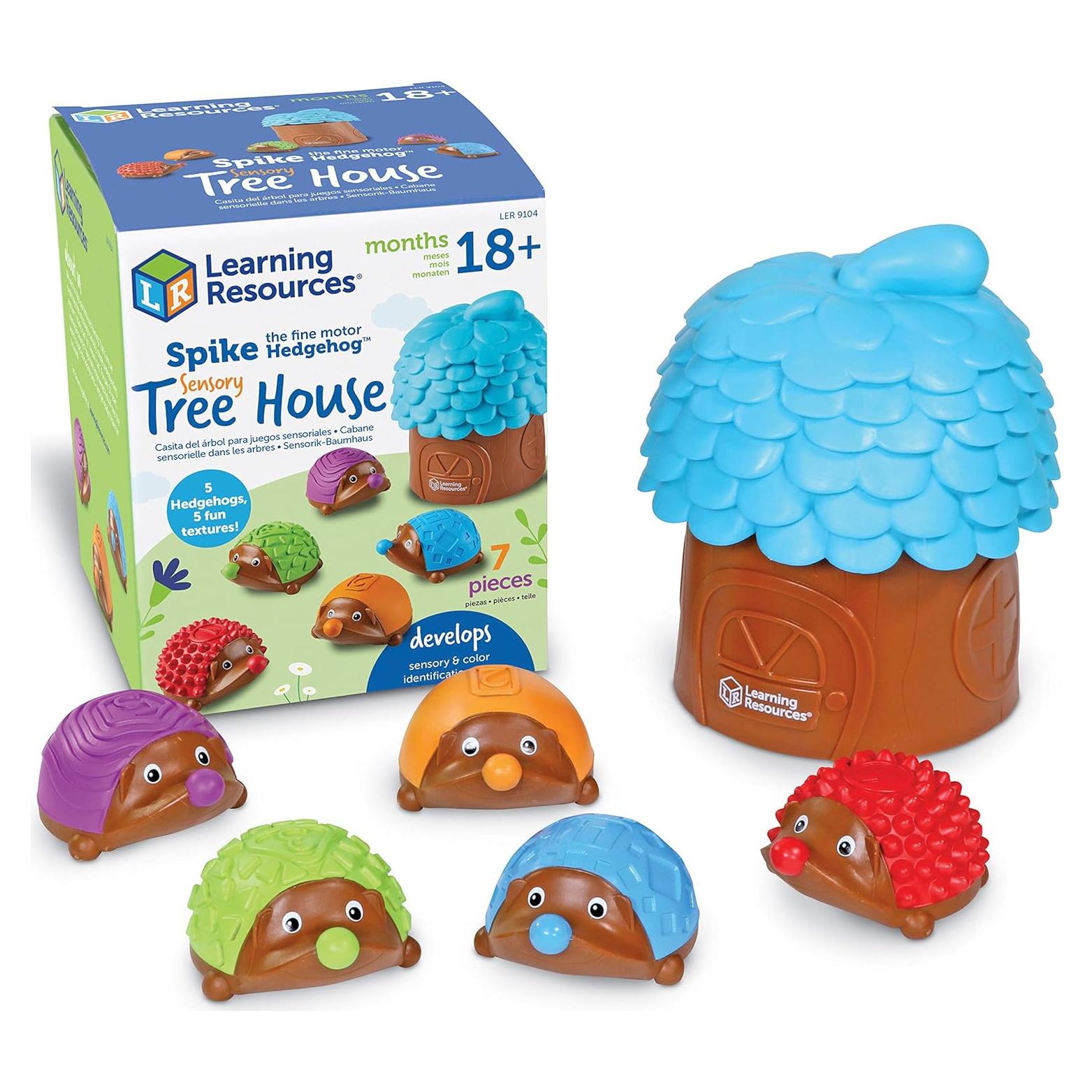 Spike el Erizo Learning Resources Casa del Árbol Sensorial 7 Piezas