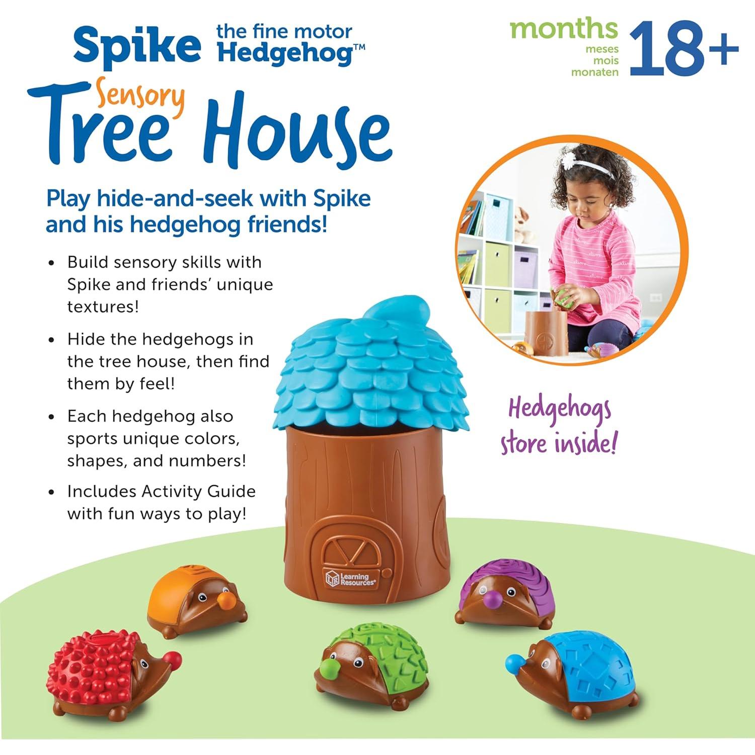 Spike el Erizo Learning Resources Casa del Árbol Sensorial 7 Piezas