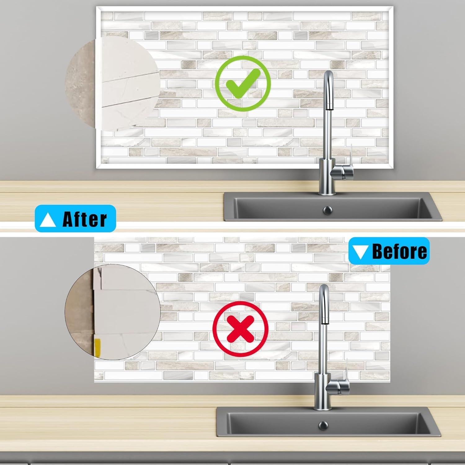 Moldura de Esquina Autoadhesiva 6.1m KTINITK PVC Blanco