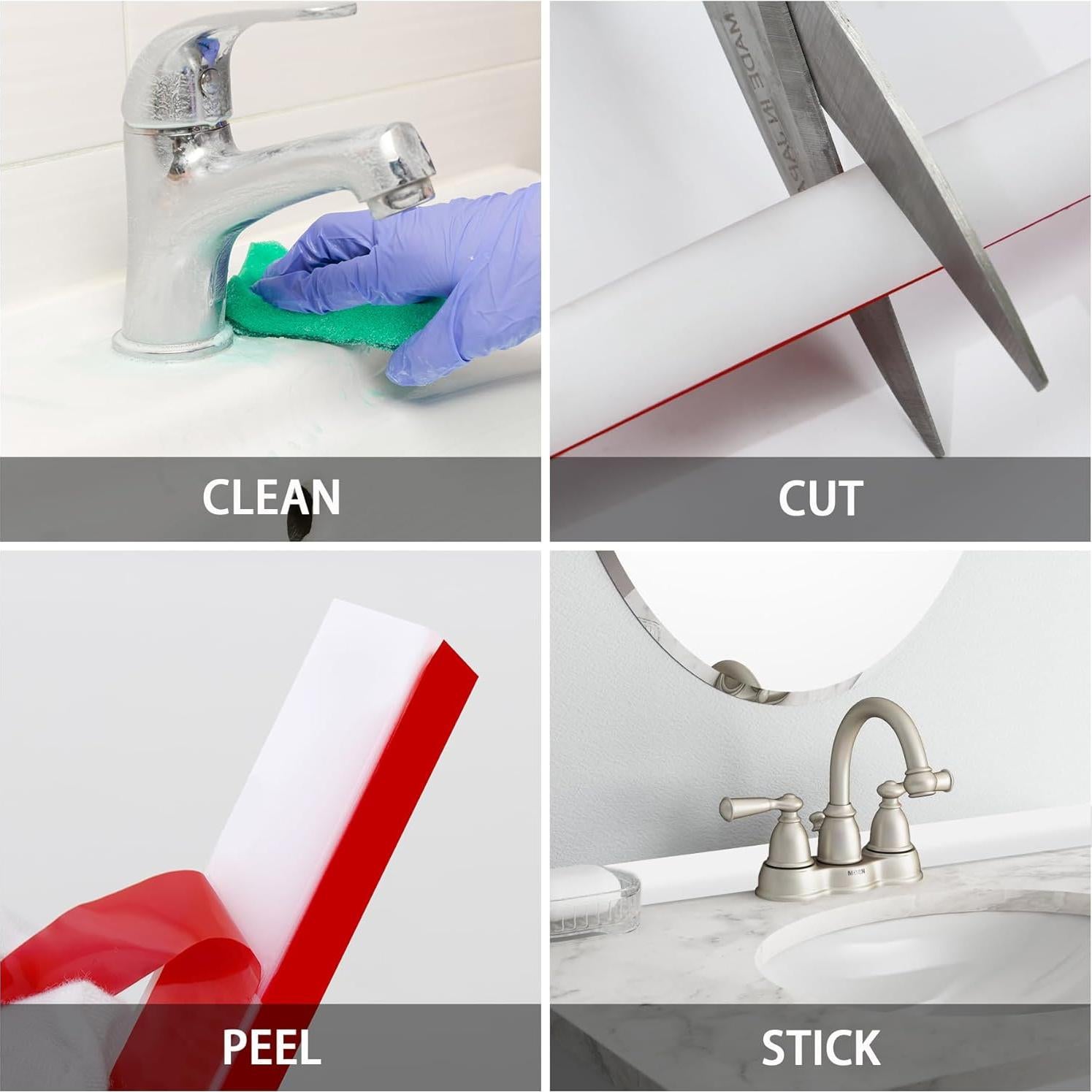 Moldura Cuarterón Autoadhesiva Gaahing 1.27 cm x 99.06 cm Caucho