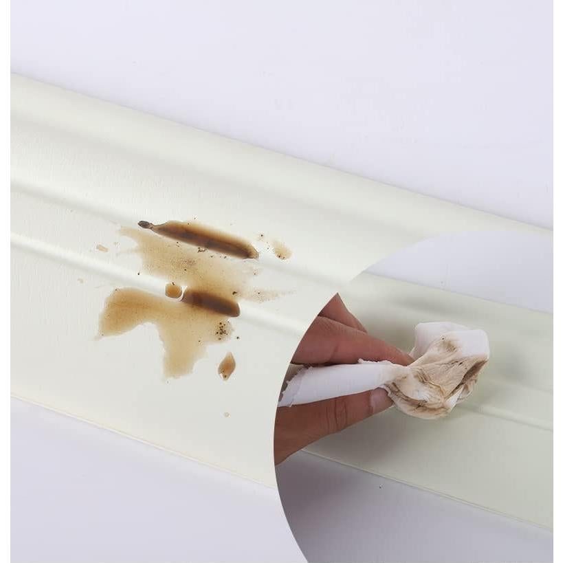 Moldura de Zócalo Autoadhesiva Zhangbl 3.05m Blanca