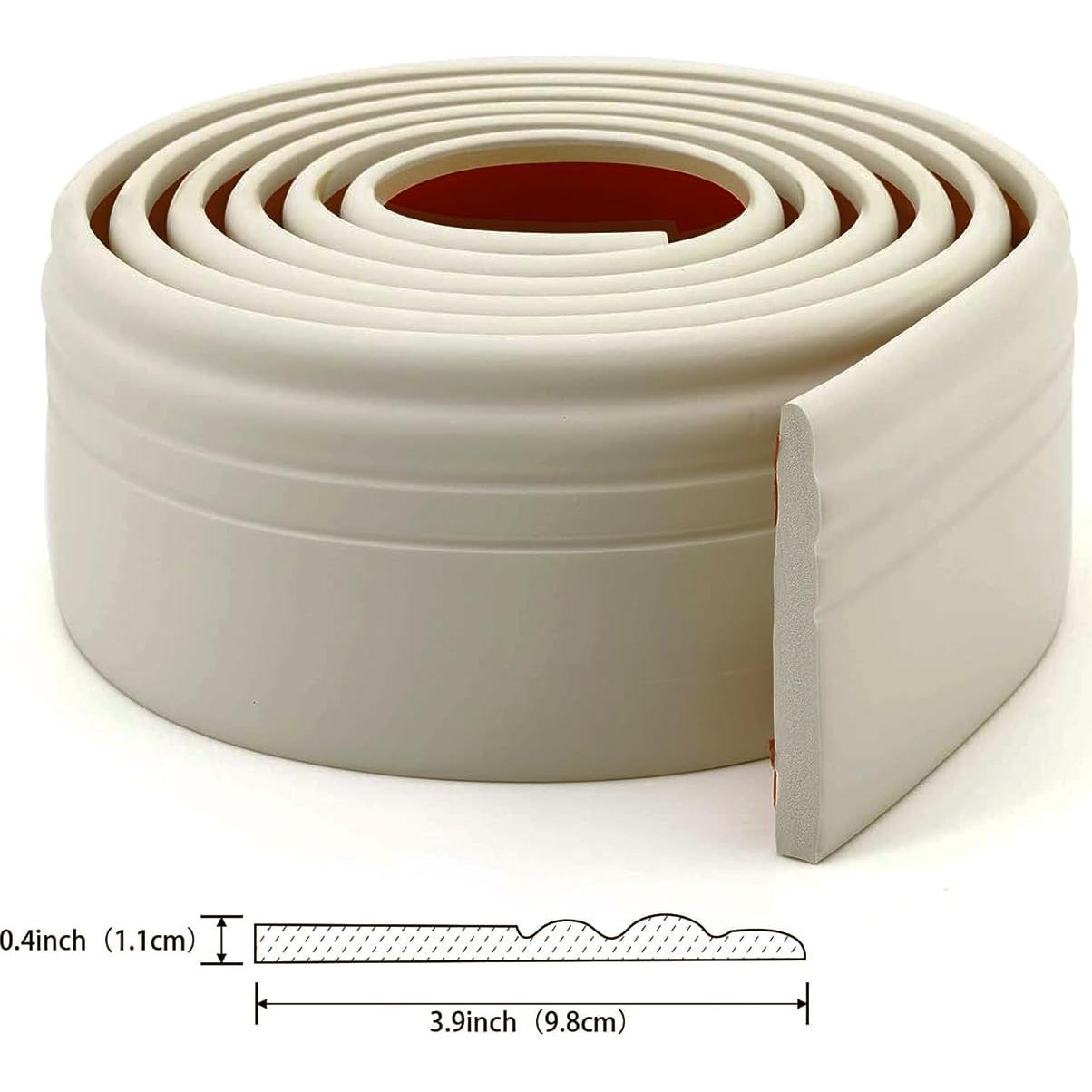 Moldura de Base Autoadhesiva Peelsticktrim 3m x 10cm Beige