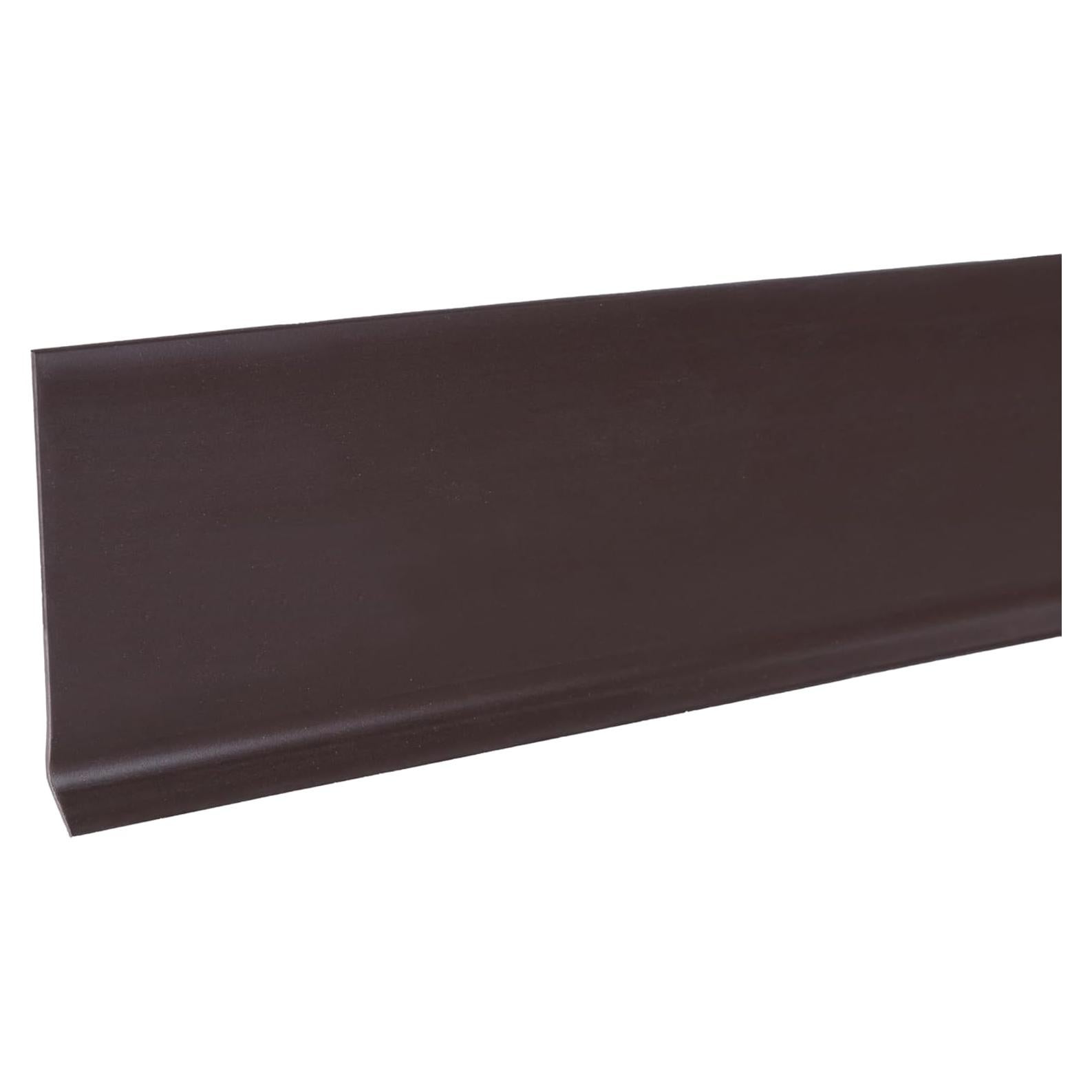 Base de Pared de Vinilo M-D 4" x 18.29 m Marrón Flexible