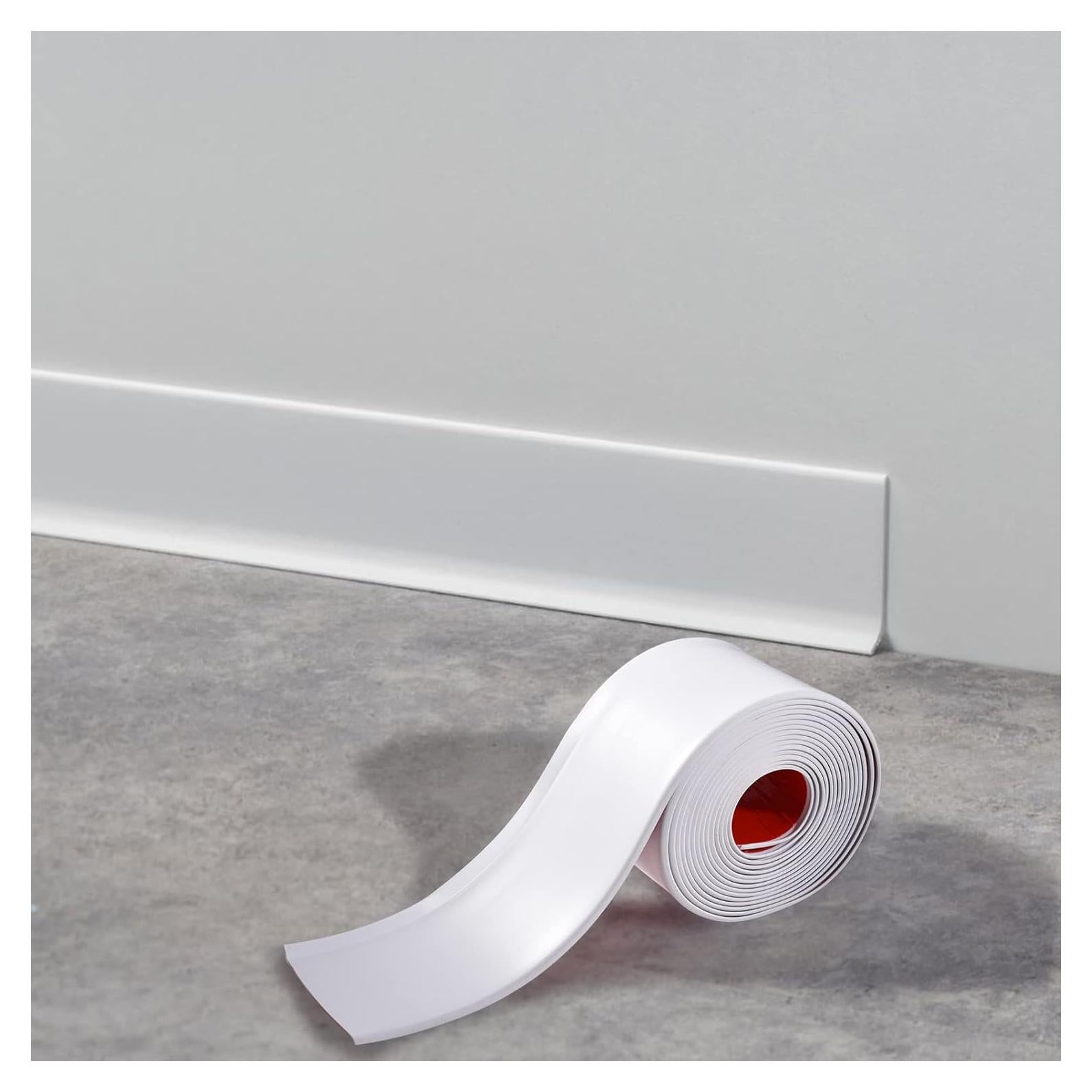 Moldura de Zócalo Flexible Autoadhesiva THEHUAYUE 4" x 6.1m