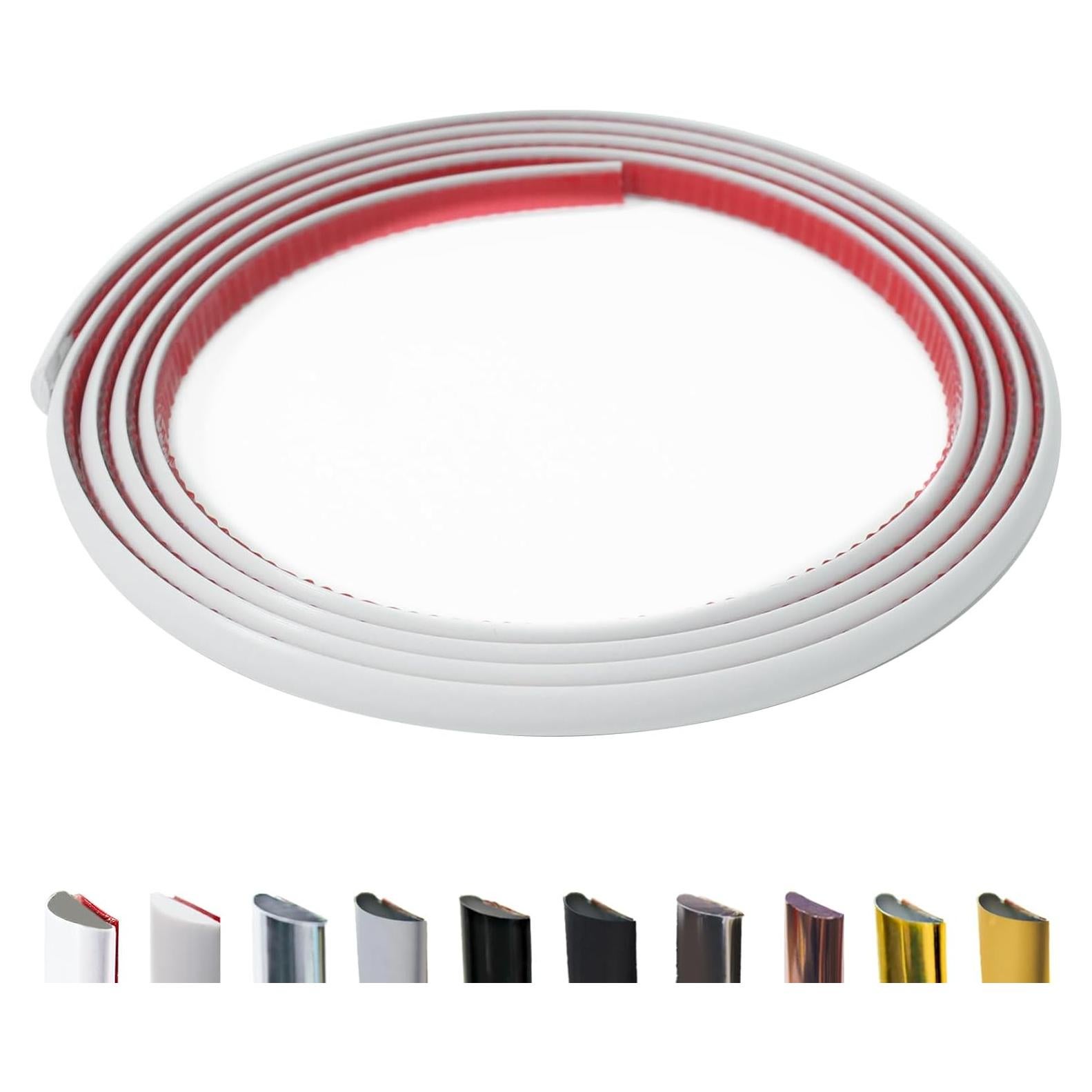 Moldura Autoadhesiva JSIWOTH 2.99 m Blanca Pintable Flexible