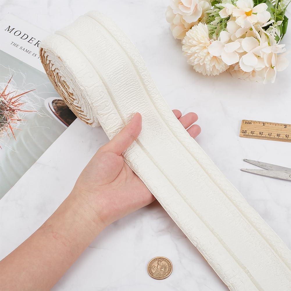 Moldura de Corona Autoadhesiva CRASPIRE 3D Blanca 88x8cm