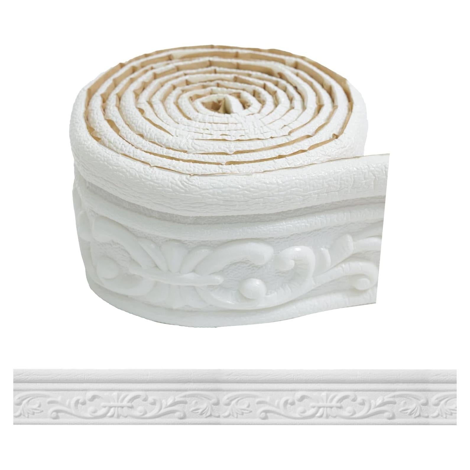 Moldura de Corona Autoadhesiva WADILE 457.2x7.87cm Blanca