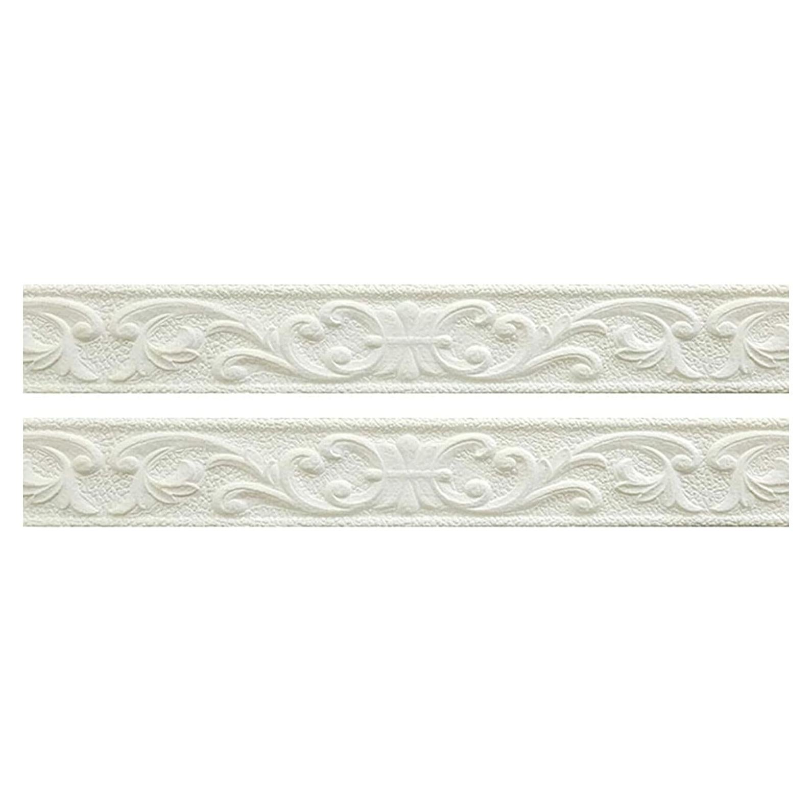 Moldura de Espuma Flexible Glavatrix 4.6m Autoadhesiva Blanca