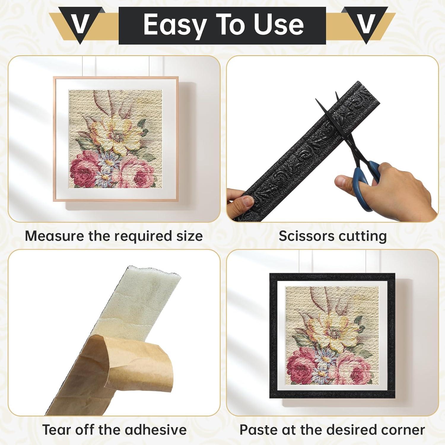 Moldura de Espuma Autoadhesiva Glavatrix 4 cm x 4.6 m Negra