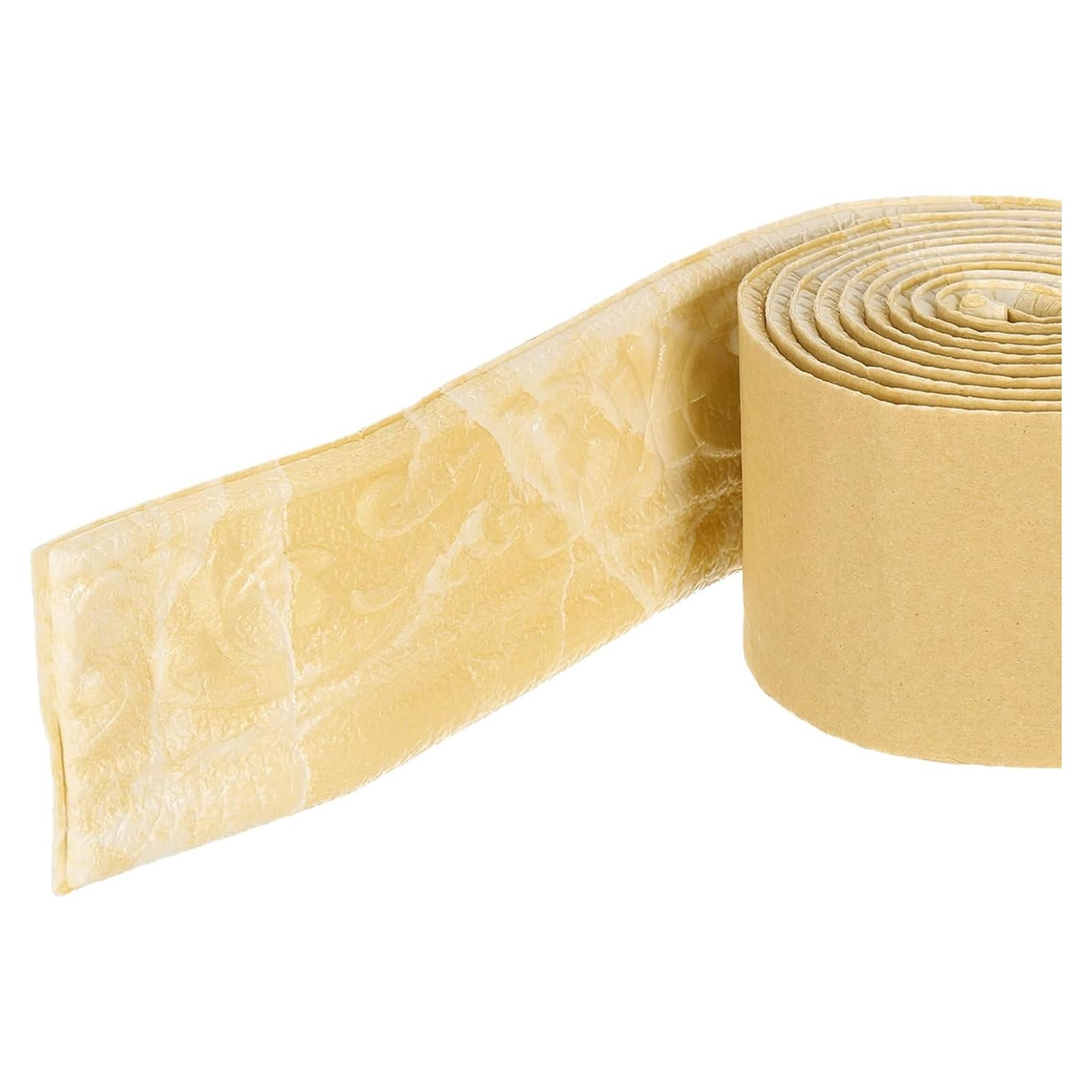 Moldura de Espuma Autoadhesiva uxcell 3D Amarillo 2.29m