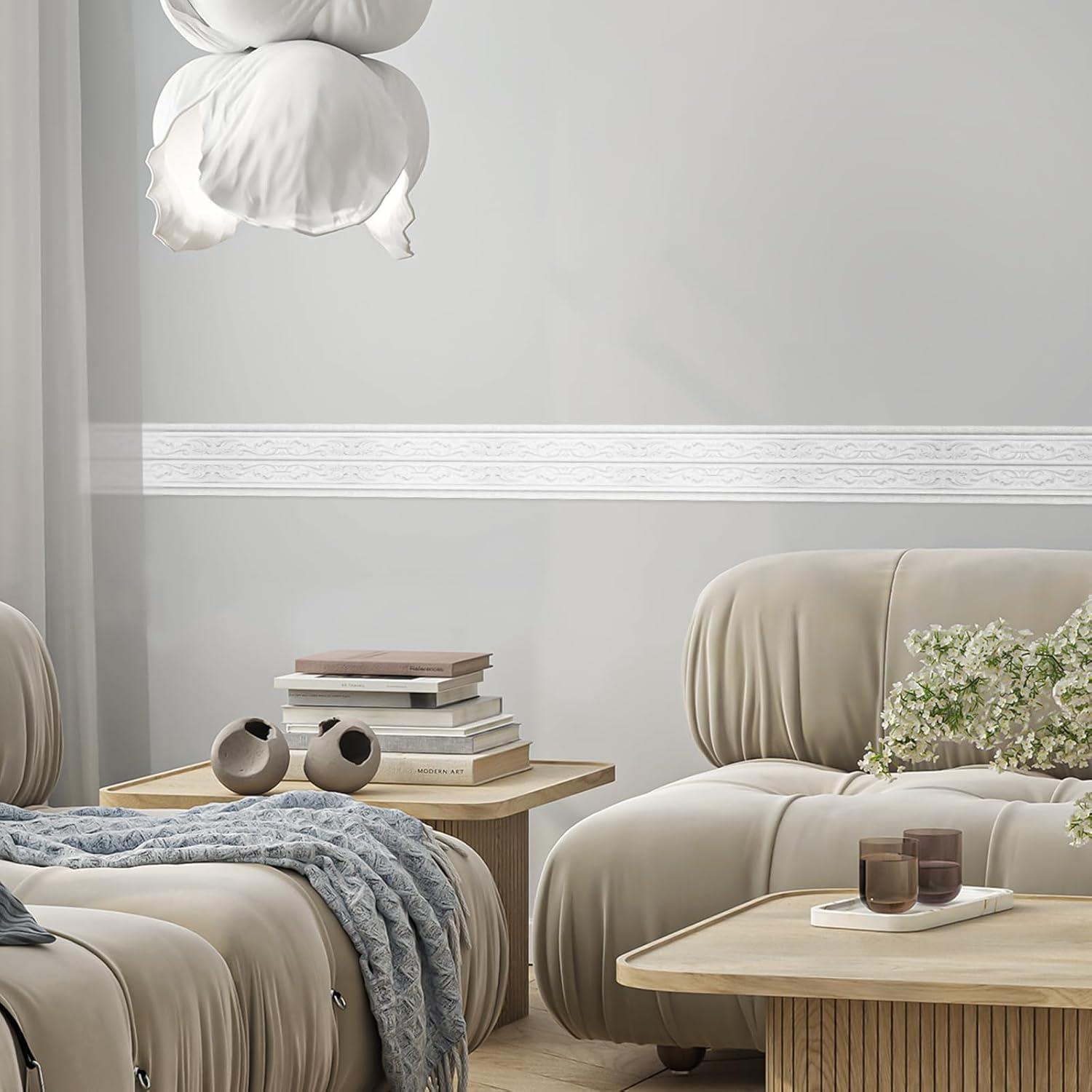 Frontera de Papel Tapiz Autoadhesiva Orgthin 228.6x7.87cm