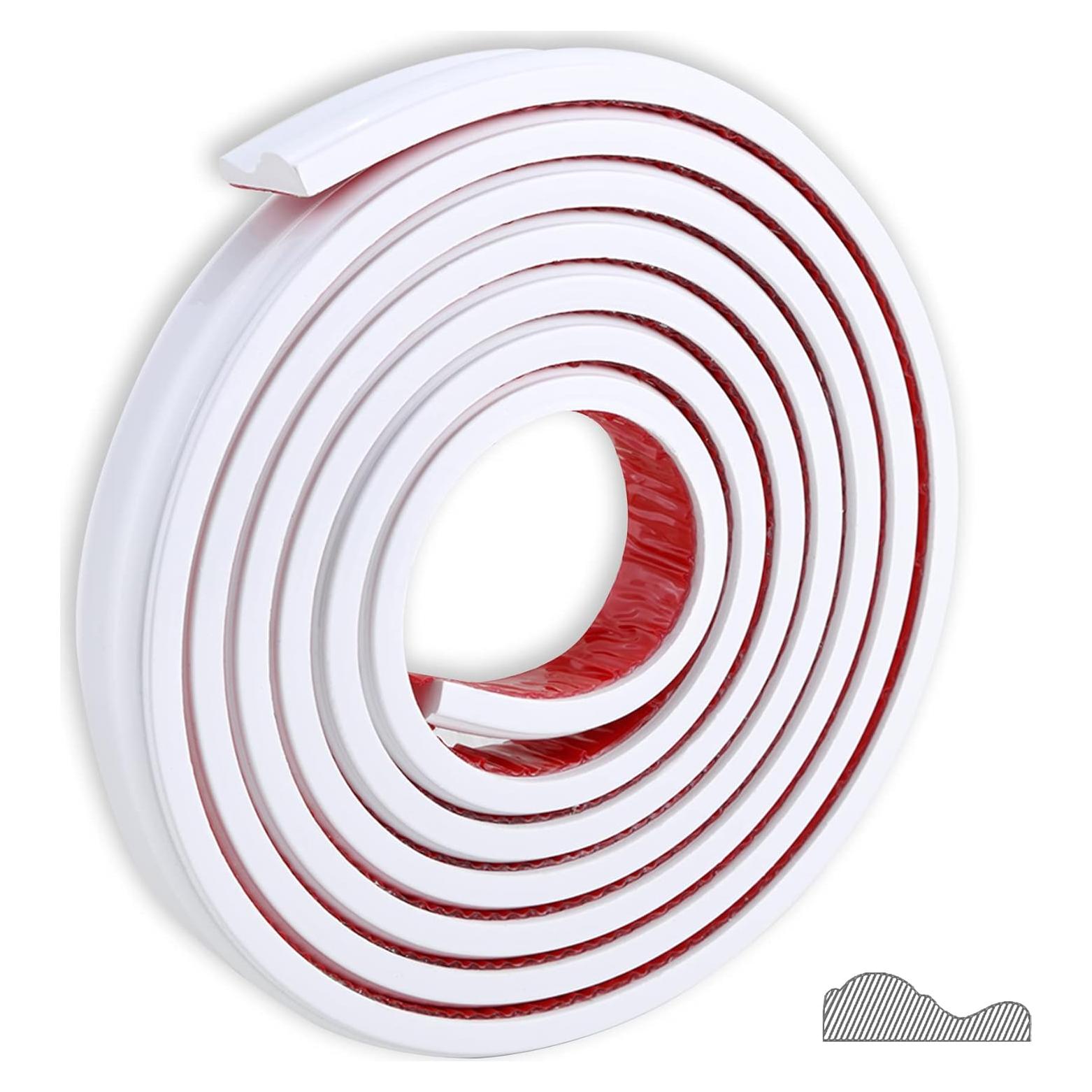 Moldura autoadhesiva Trimold 5m x 3.3cm PVC Blanco