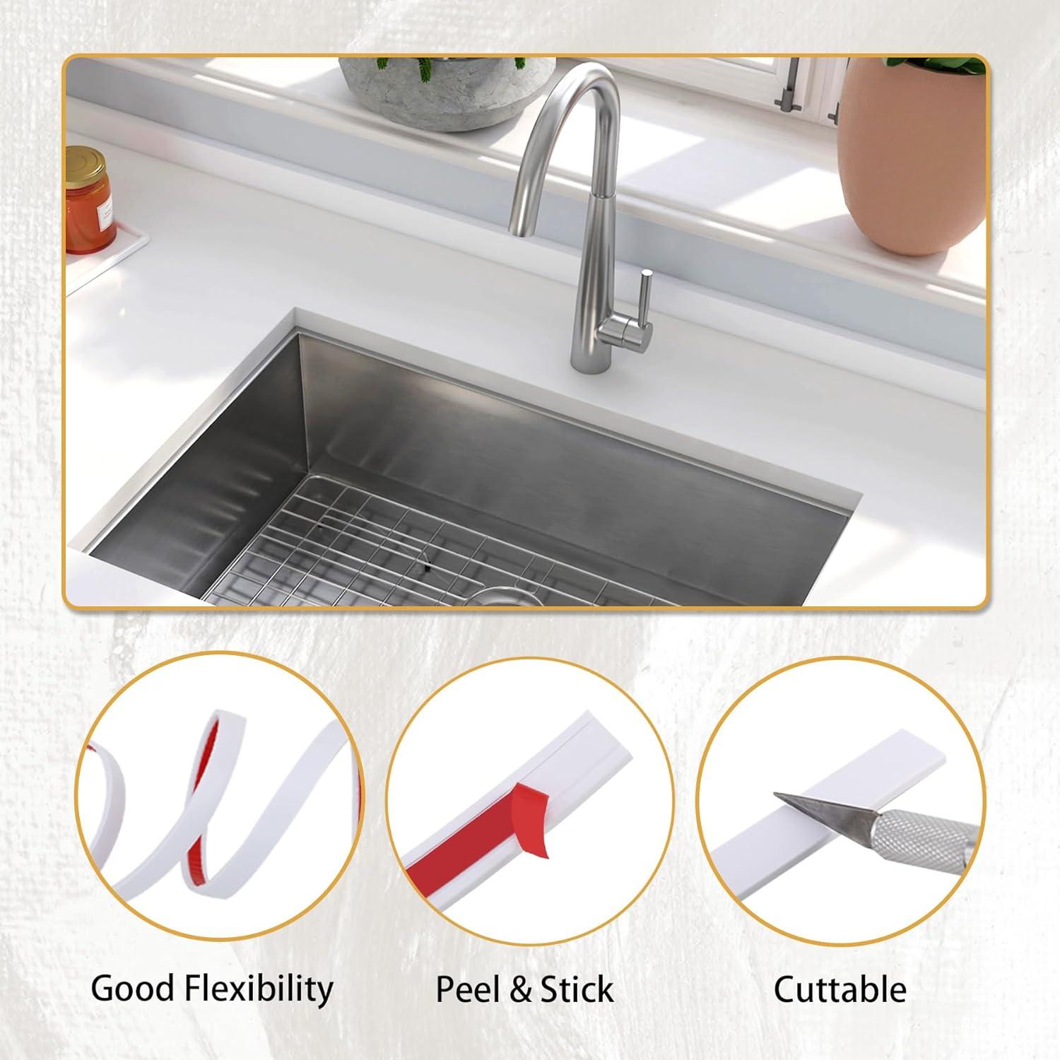 Moldura autoadhesiva Soengsau 3.05m PVC blanco para azulejos