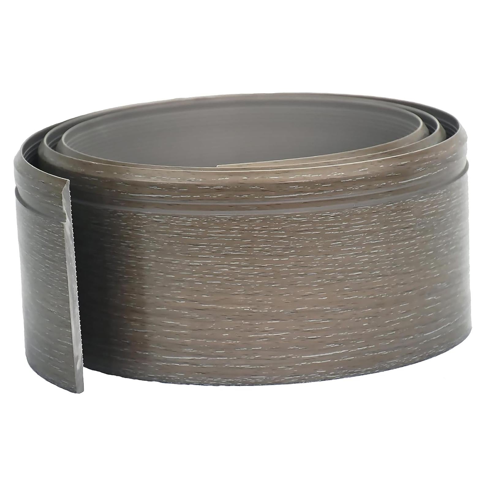 Moldura de Base de Pared de Goma Stelalloy 4" x 2.44m Oscura