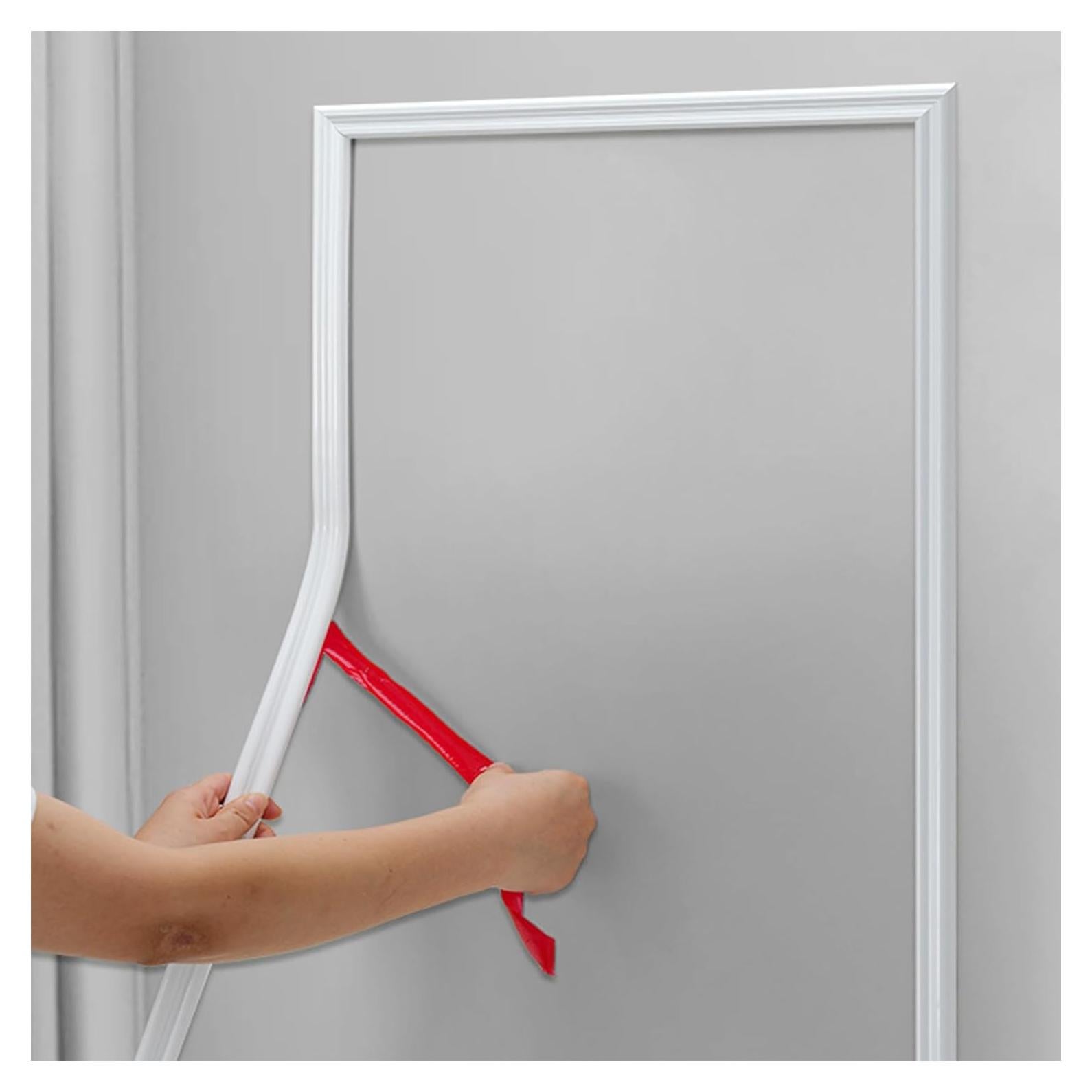 Panel de Moldura de Riel de Silla Autoadhesivo Hungbak 3m Blanco