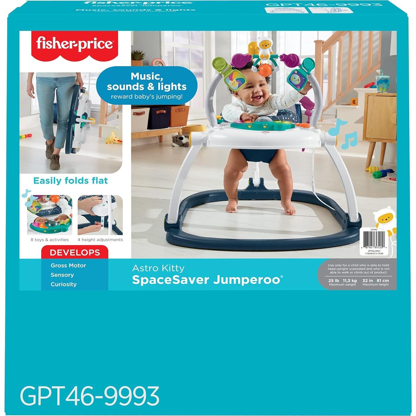 Jumperoo Fisher-Price Astro Kitty Bouncer 5.5 kg Luces Sonidos