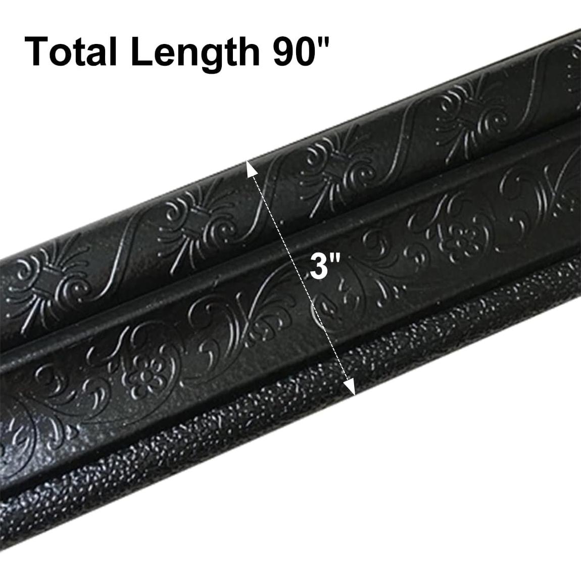 Tira de Moldeo Flexible Autoadhesiva Cozylkx 230cm Negro