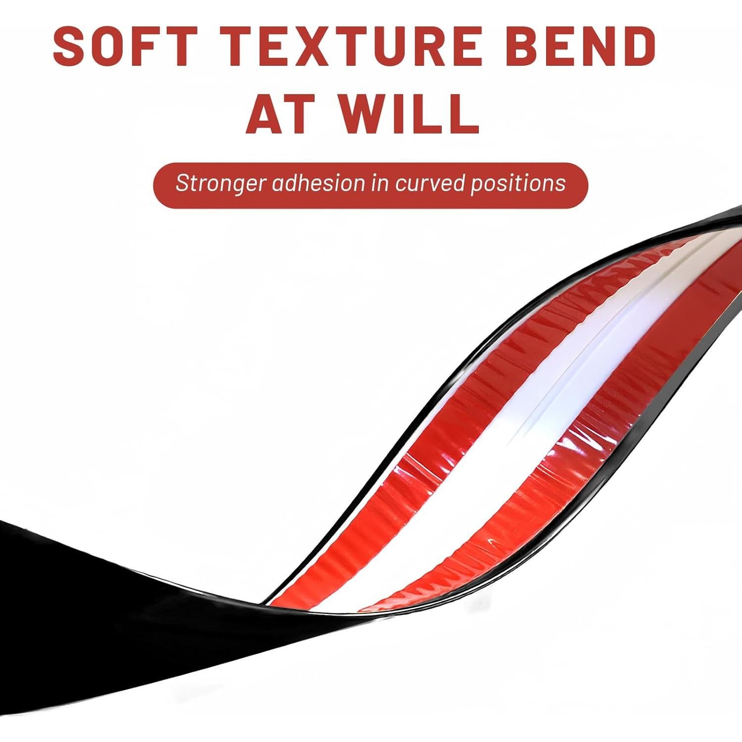 Moldura de Esquina Flexible Autoadhesiva KTINITK 6.7m Negro 2cm