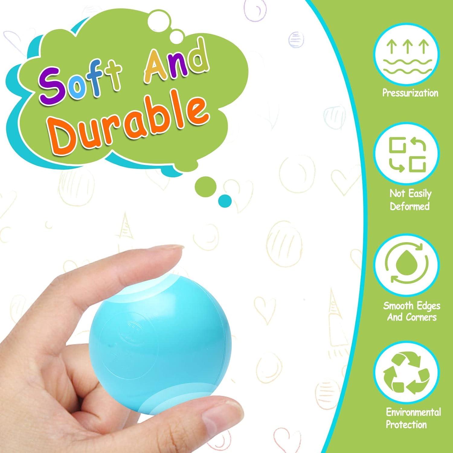 Pelotas de piscina Vanland 100 unidades 5.5 cm multicolores