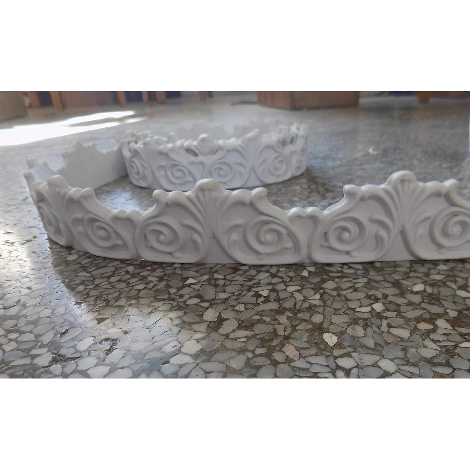 Moldura de Corona Flexible Zhangbl 292.1 cm Floral Vintage