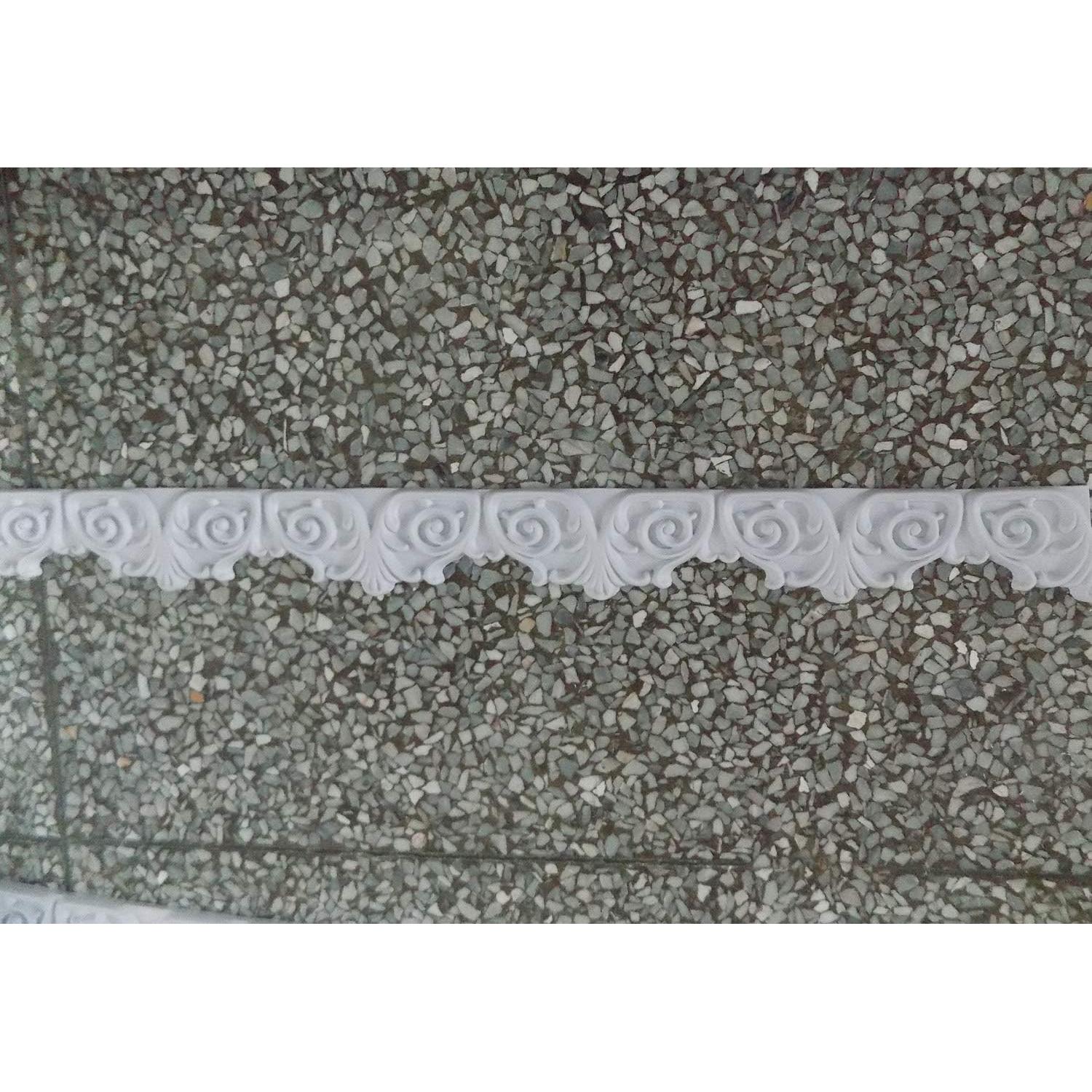 Moldura de Corona Flexible Zhangbl 292.1 cm Floral Vintage