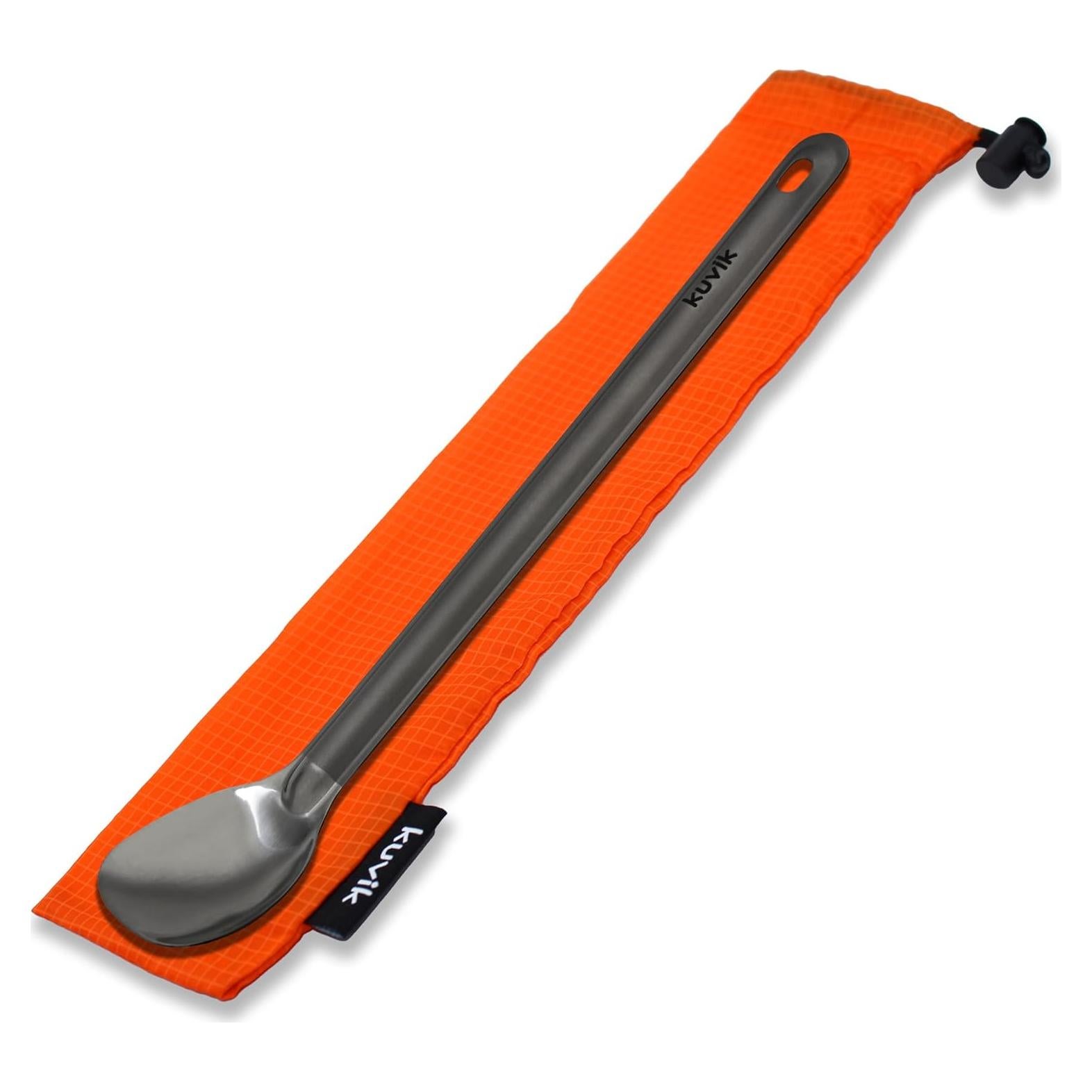 Cuchara de Titanio Kuvik - Ultraligera 216mm para Camping