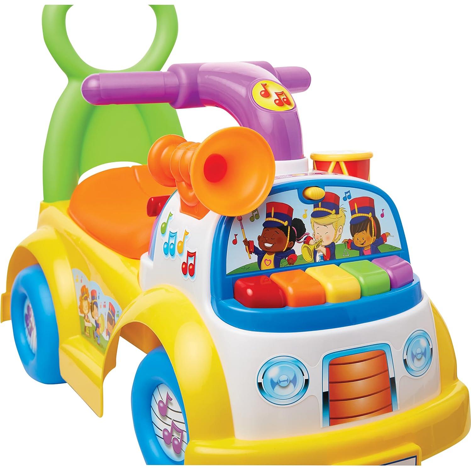 Fisher-Price Little People Music Parade Ride-On, Plays 5 Marching Tunes & Other Sounds! Perfect for Toddler Boys & Girls Ages 1, 2, & 3 Years Old - Helps Foster Motor Skills [Amazon Exclusive]