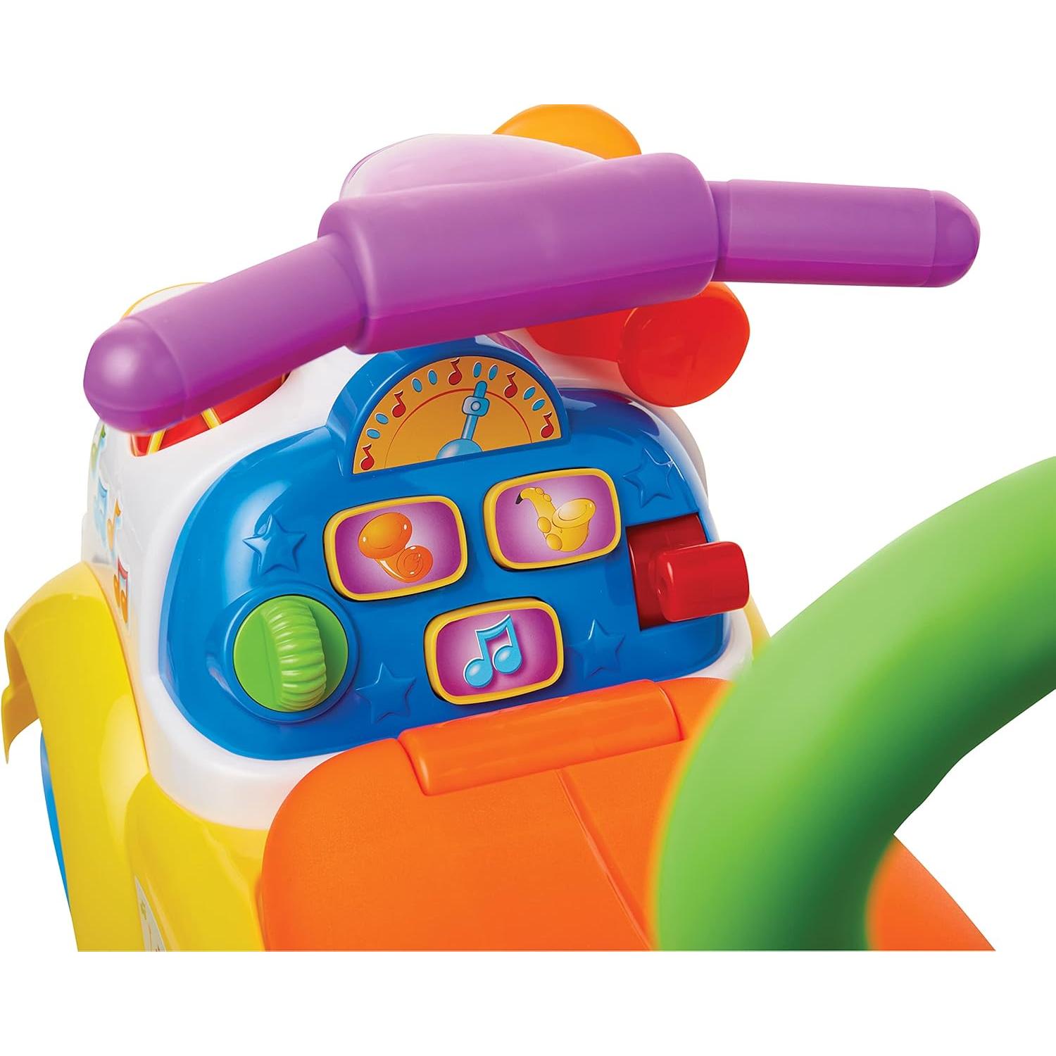 Fisher-Price Little People Music Parade Ride-On, Plays 5 Marching Tunes & Other Sounds! Perfect for Toddler Boys & Girls Ages 1, 2, & 3 Years Old - Helps Foster Motor Skills [Amazon Exclusive]