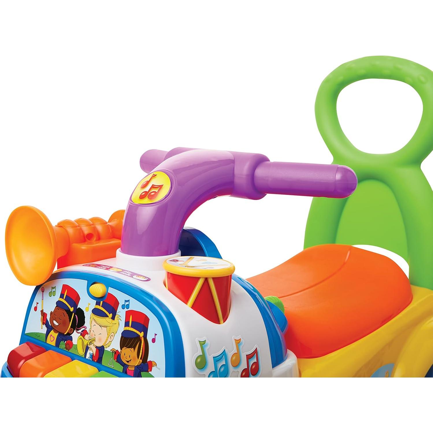 Fisher-Price Little People Music Parade Ride-On, Plays 5 Marching Tunes & Other Sounds! Perfect for Toddler Boys & Girls Ages 1, 2, & 3 Years Old - Helps Foster Motor Skills [Amazon Exclusive]