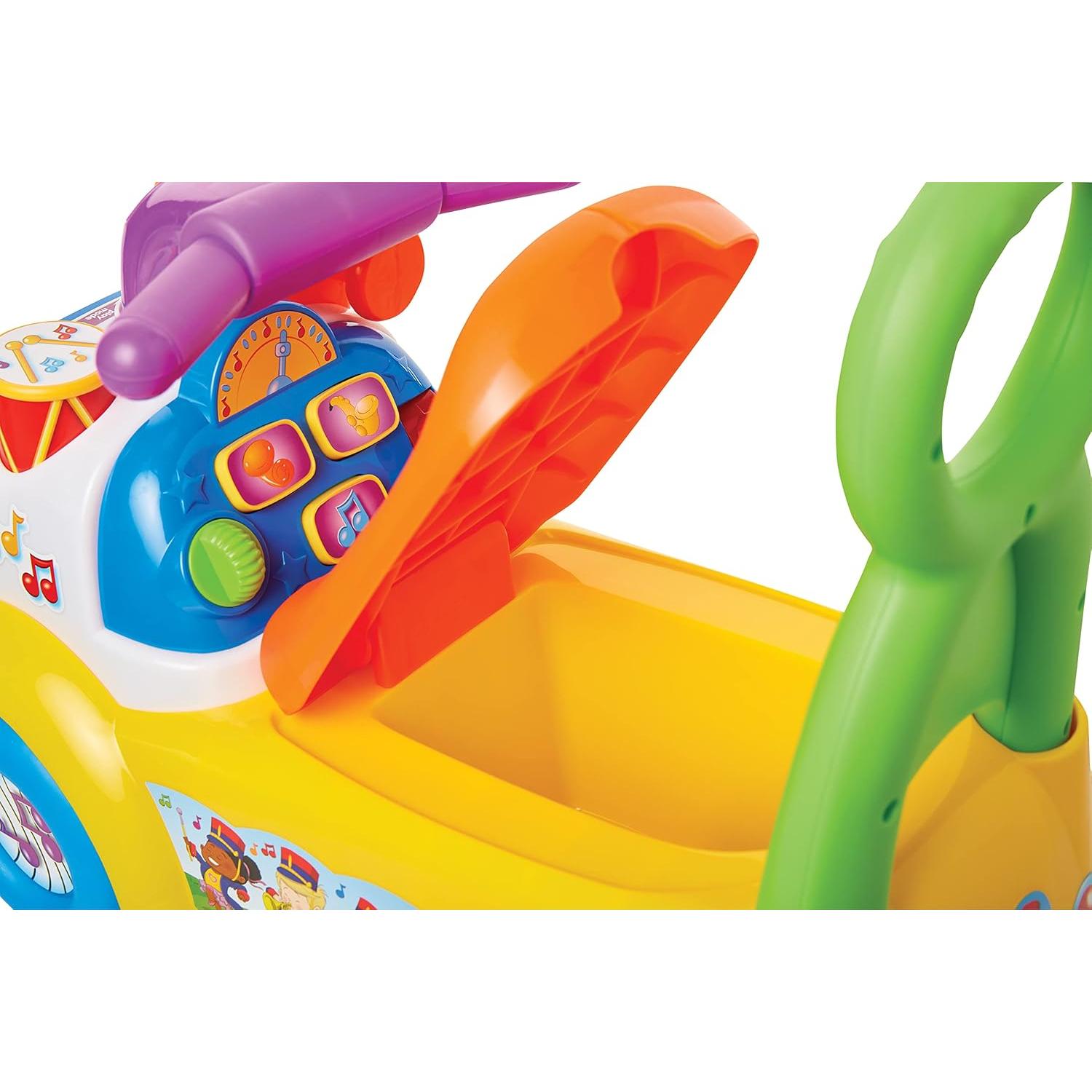 Fisher-Price Little People Music Parade Ride-On, Plays 5 Marching Tunes & Other Sounds! Perfect for Toddler Boys & Girls Ages 1, 2, & 3 Years Old - Helps Foster Motor Skills [Amazon Exclusive]