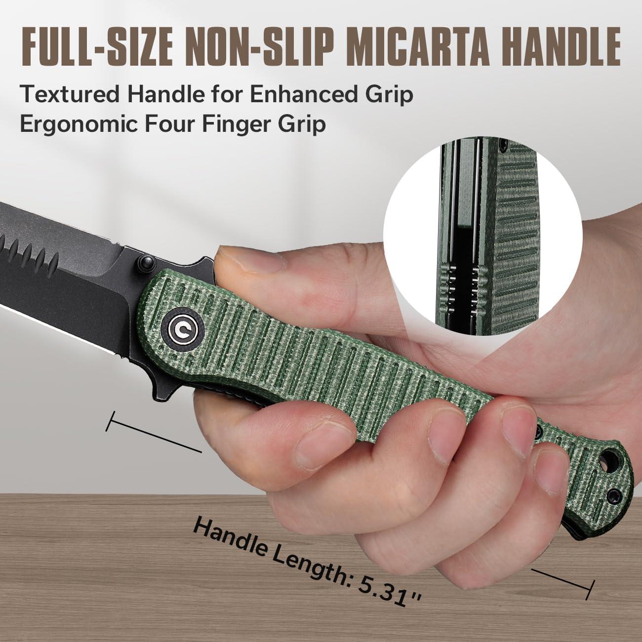 Cuchillo Plegable CIVIVI RS71 de Nitro-V 10.16 cm Verde