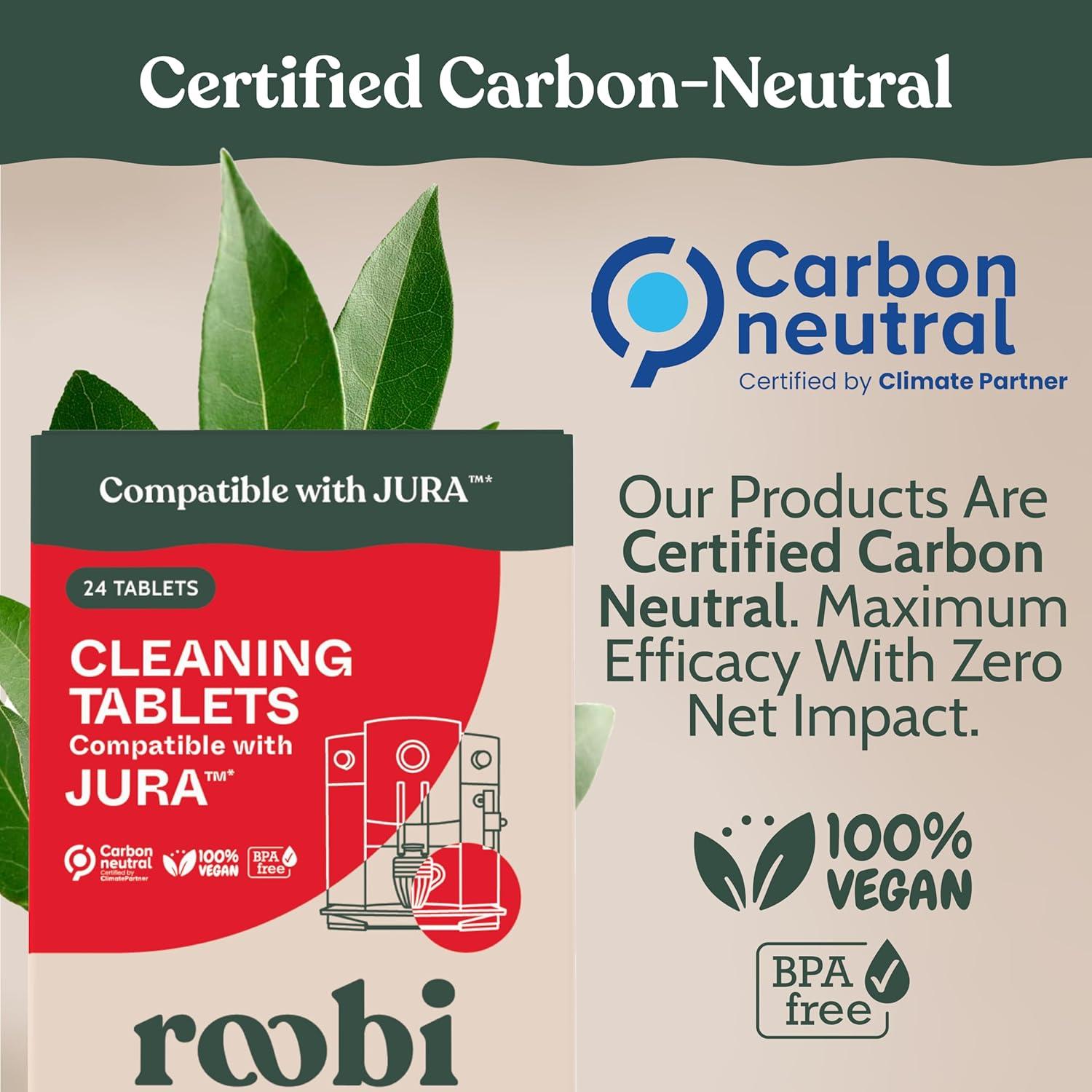 Tabletas de limpieza Roobi para máquinas Jura - 24 unidades
