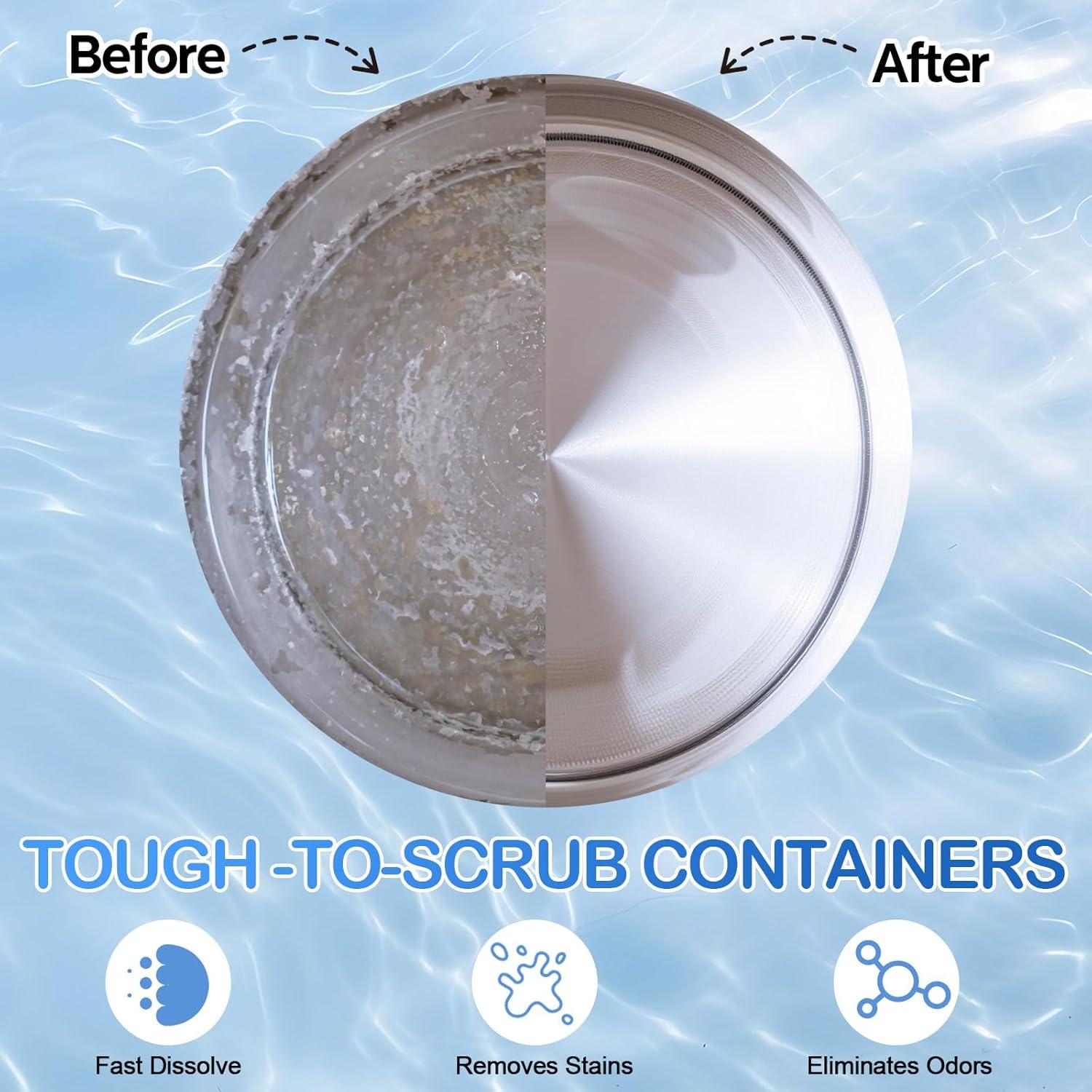 100 Tabletas de Limpieza Heigble para Botellas de Agua