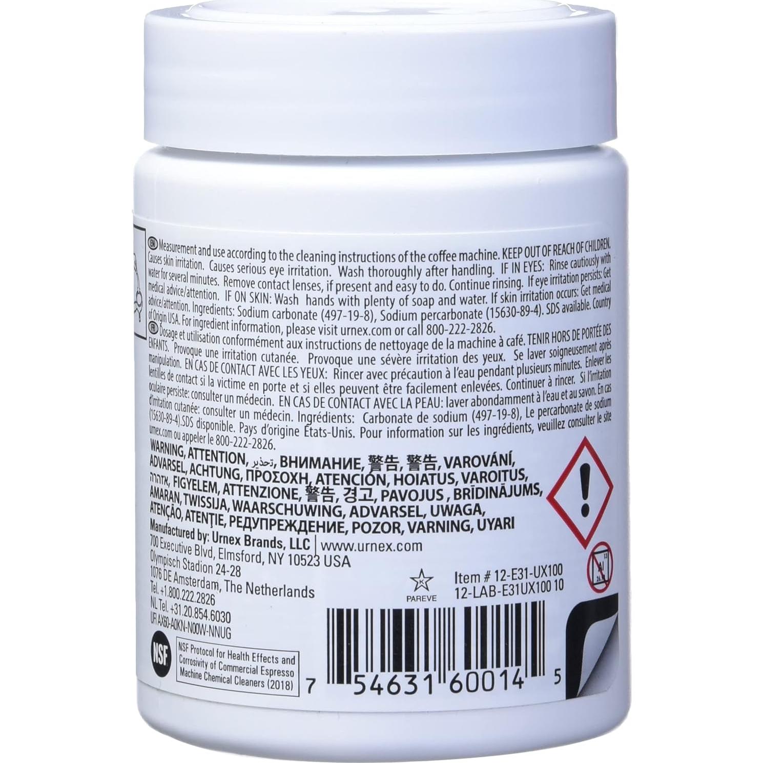 Tabletas de limpieza Urnex Cafiza Professional 100 unidades