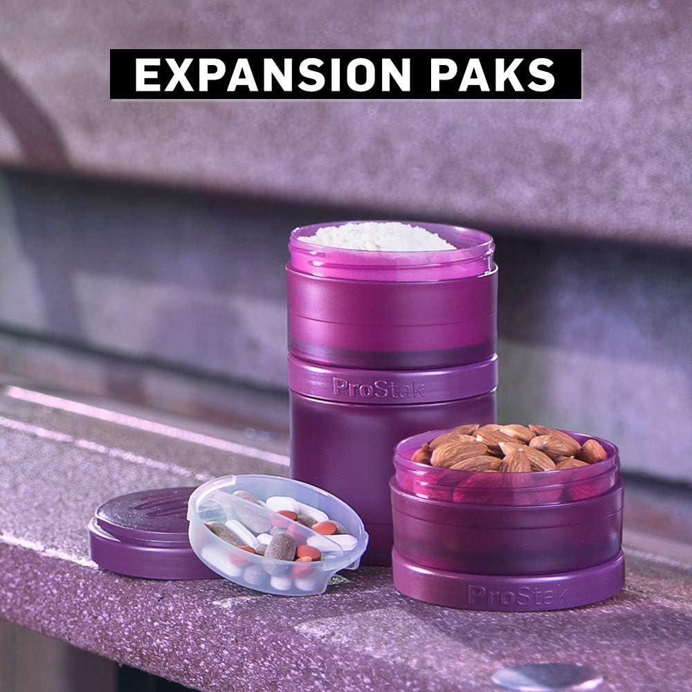 Frascos de Almacenamiento BlenderBottle ProStak 250cc 2-Pak Negro