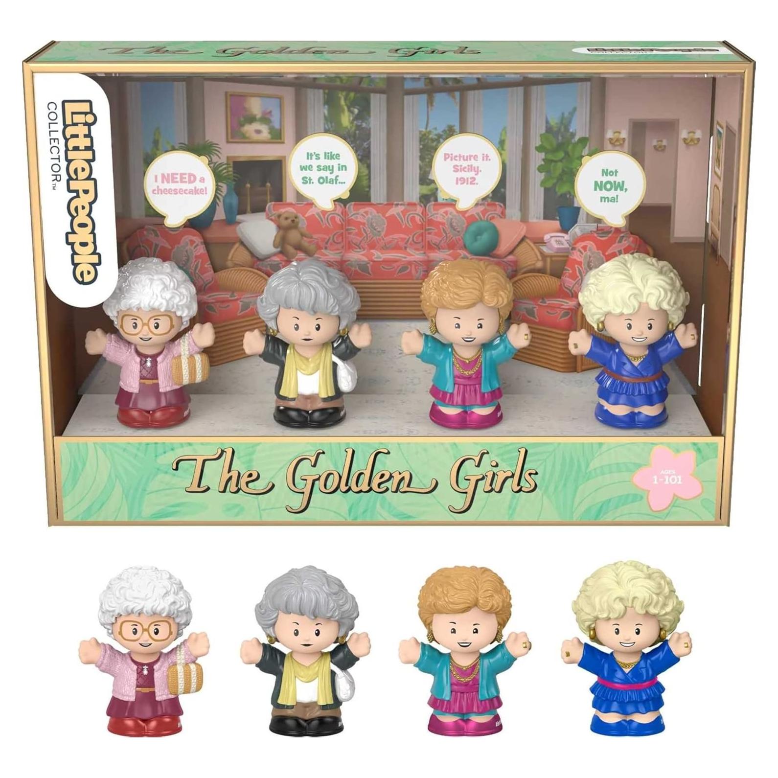 Conjunto de Figuras Little People The Golden Girls - 4 Personajes