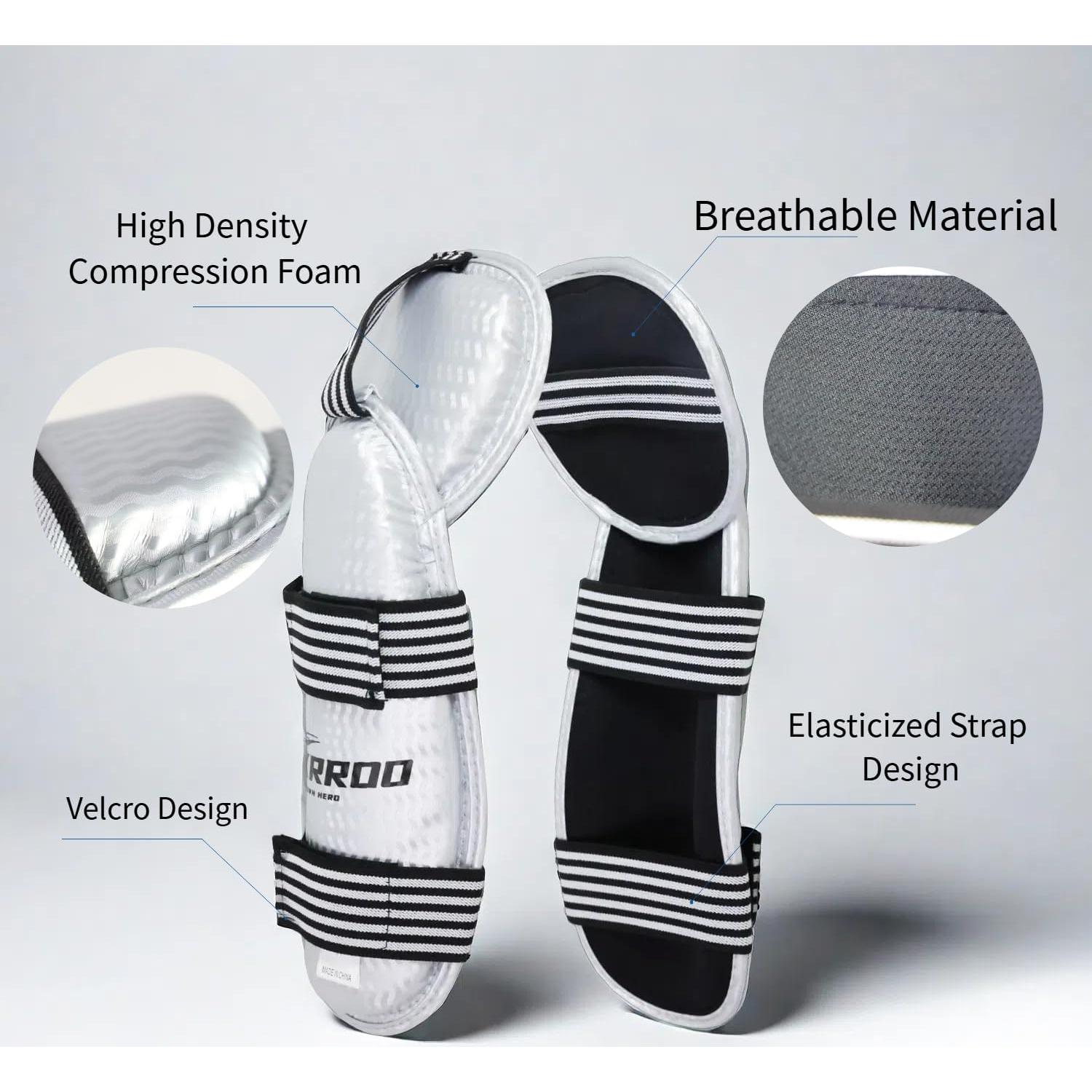 Conjunto de Protectores de Espinillas y Brazos HXRROO - Taekwondo, Karate, Kickboxing