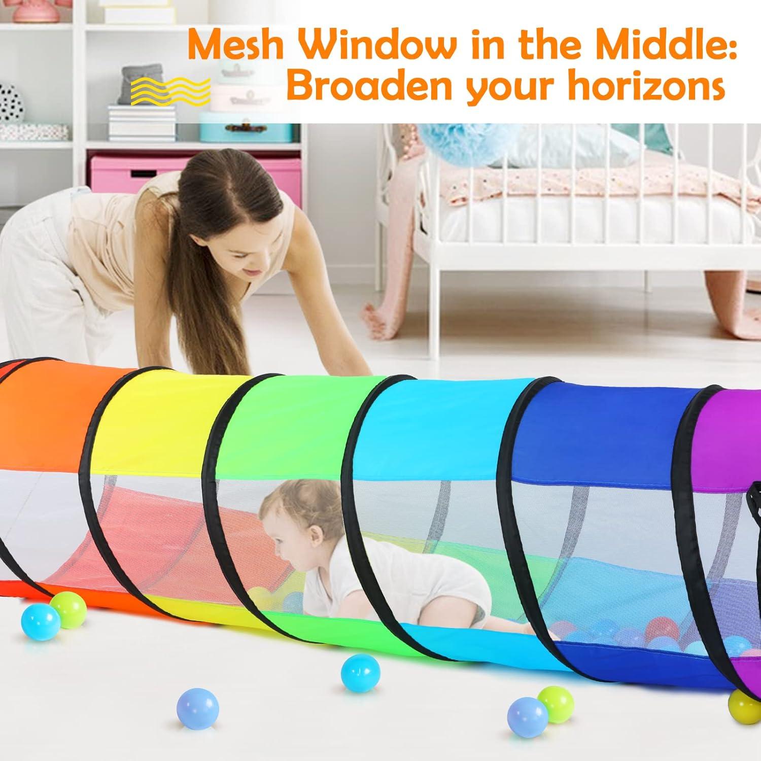 Túnel de Juego Moncoland Colorido para Niños y Mascotas