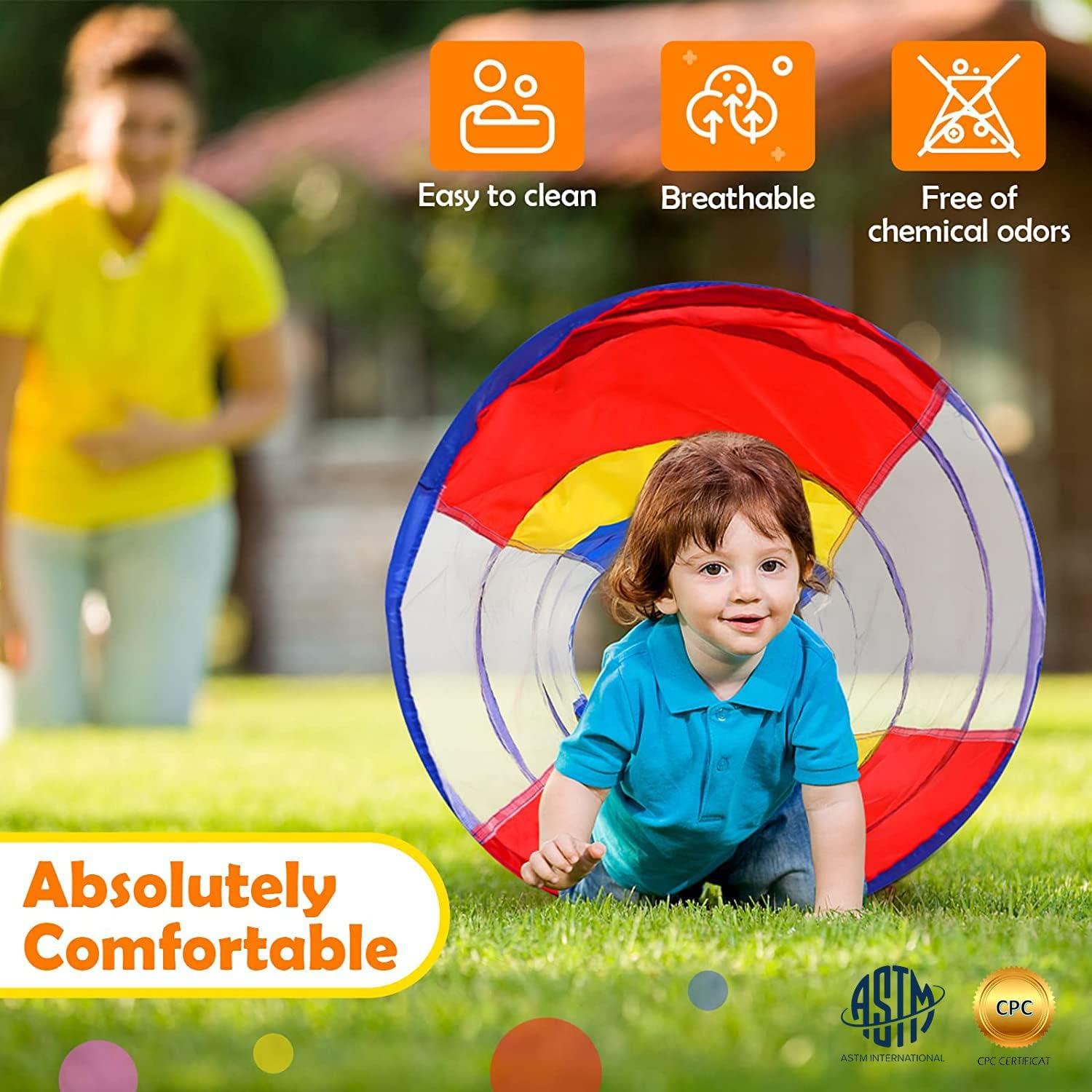 Túnel de Juego Colorido para Niños - Malla Transpirable
