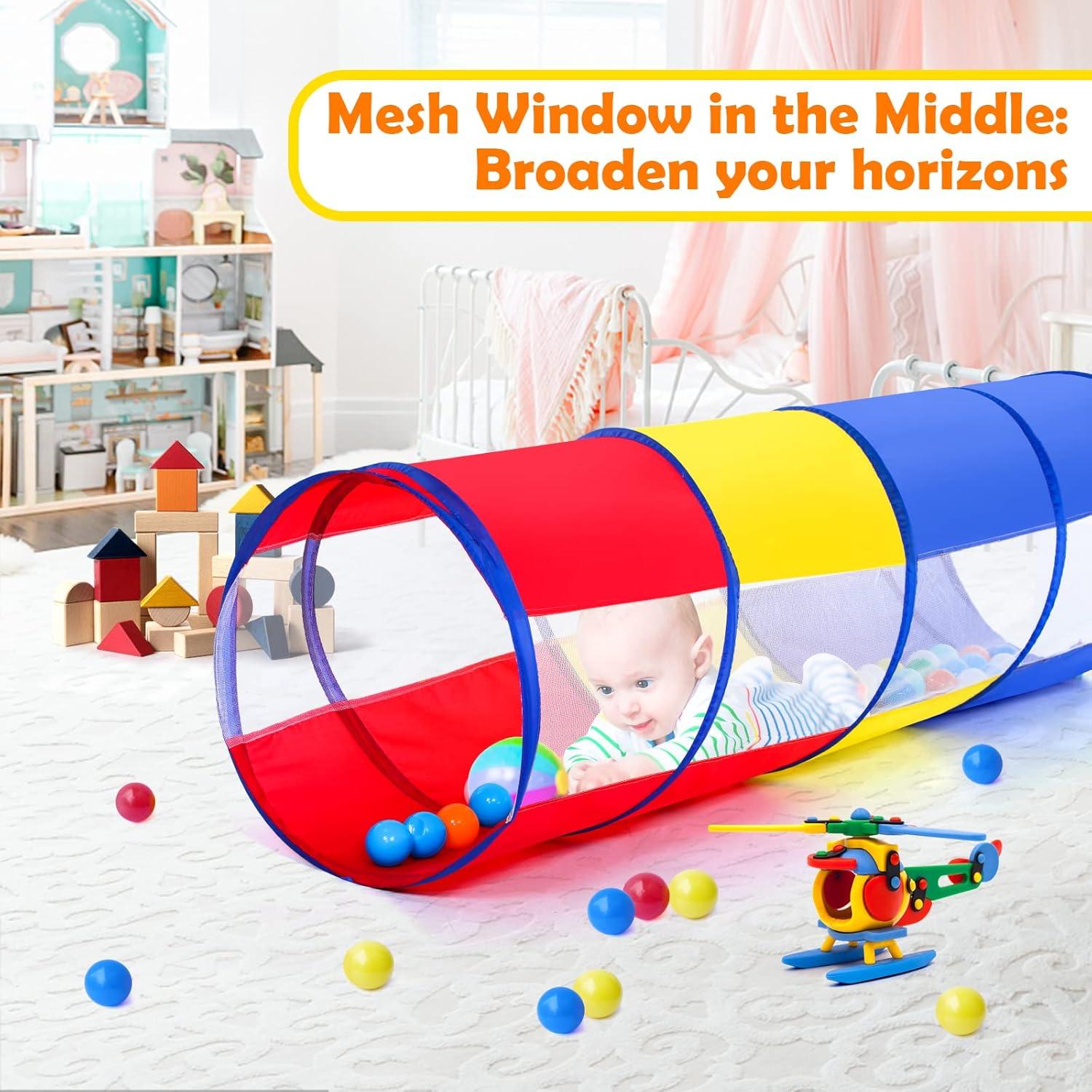 Túnel de Juego Colorido para Niños - Malla Transpirable