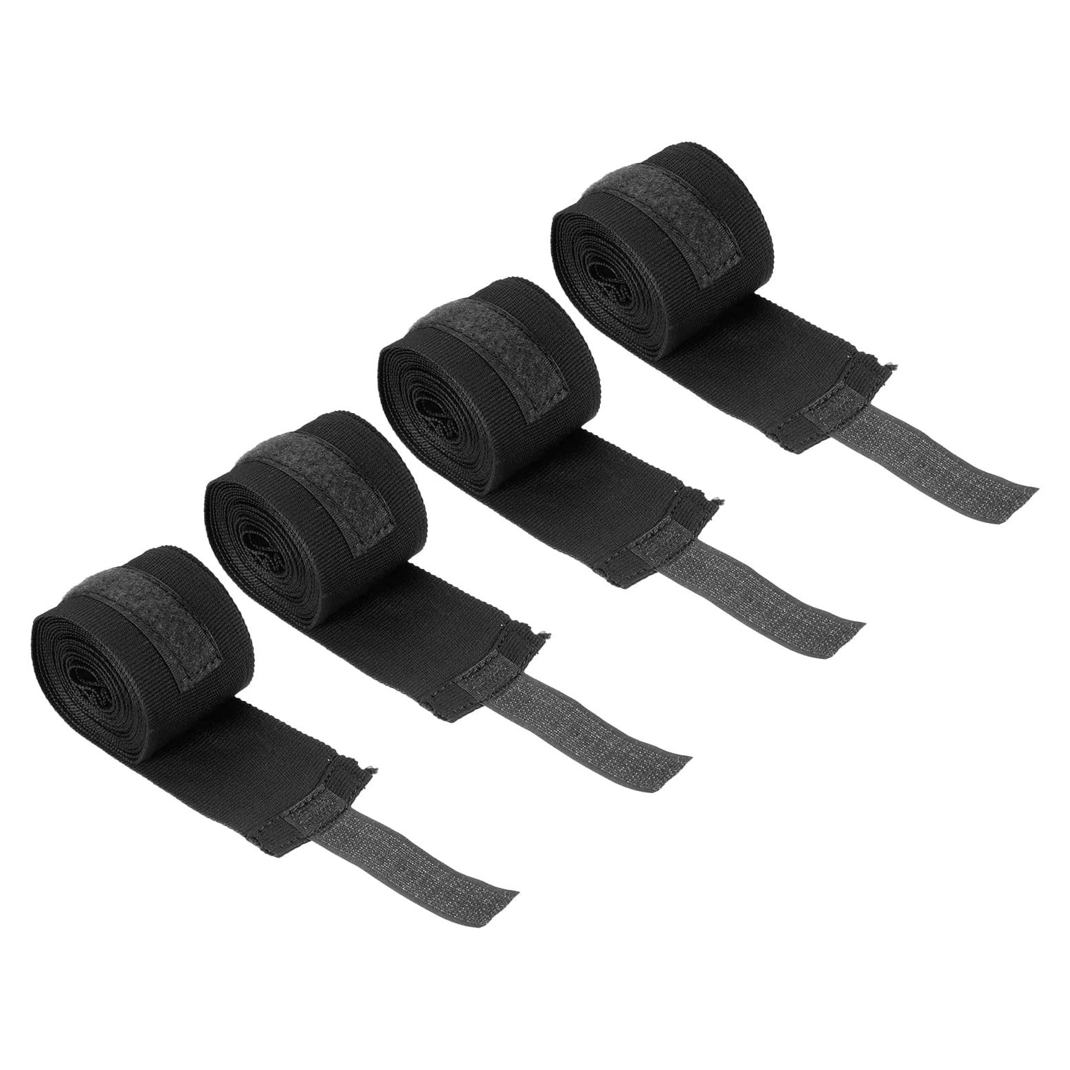 Vendaje de Mano de Boxeo PATIKIL Algodón Negro 250x5cm